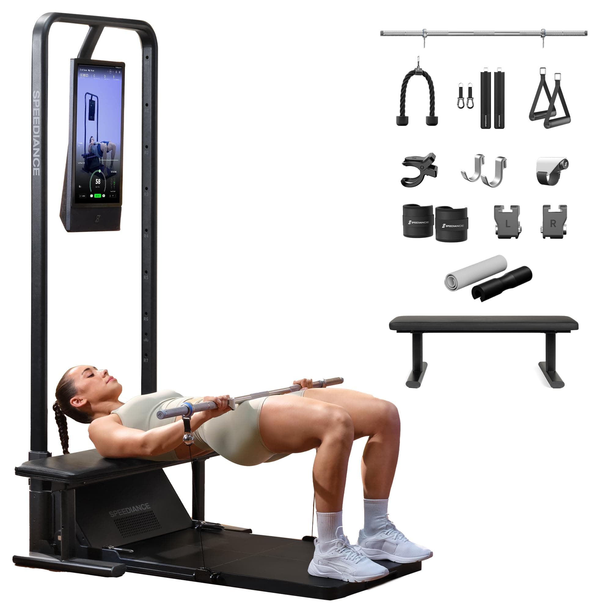 Speediance Smart Home Gym, Multi-Functional Gym Machine for Full Body Strength Training, All-in-one Gym Equipment, Digital Weight System, Workout Station, Squat Rack, Gym Monster 2