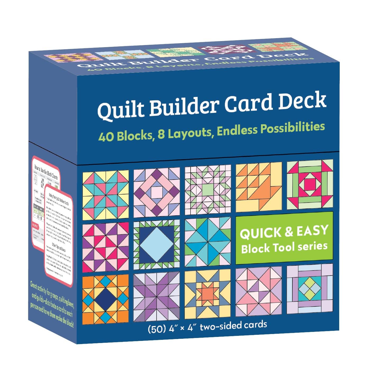 Quilt Builder Card Deck: 40 block, 8 layouts, endless possibilities Misc. Supplies – Big Book, 31 March 2021