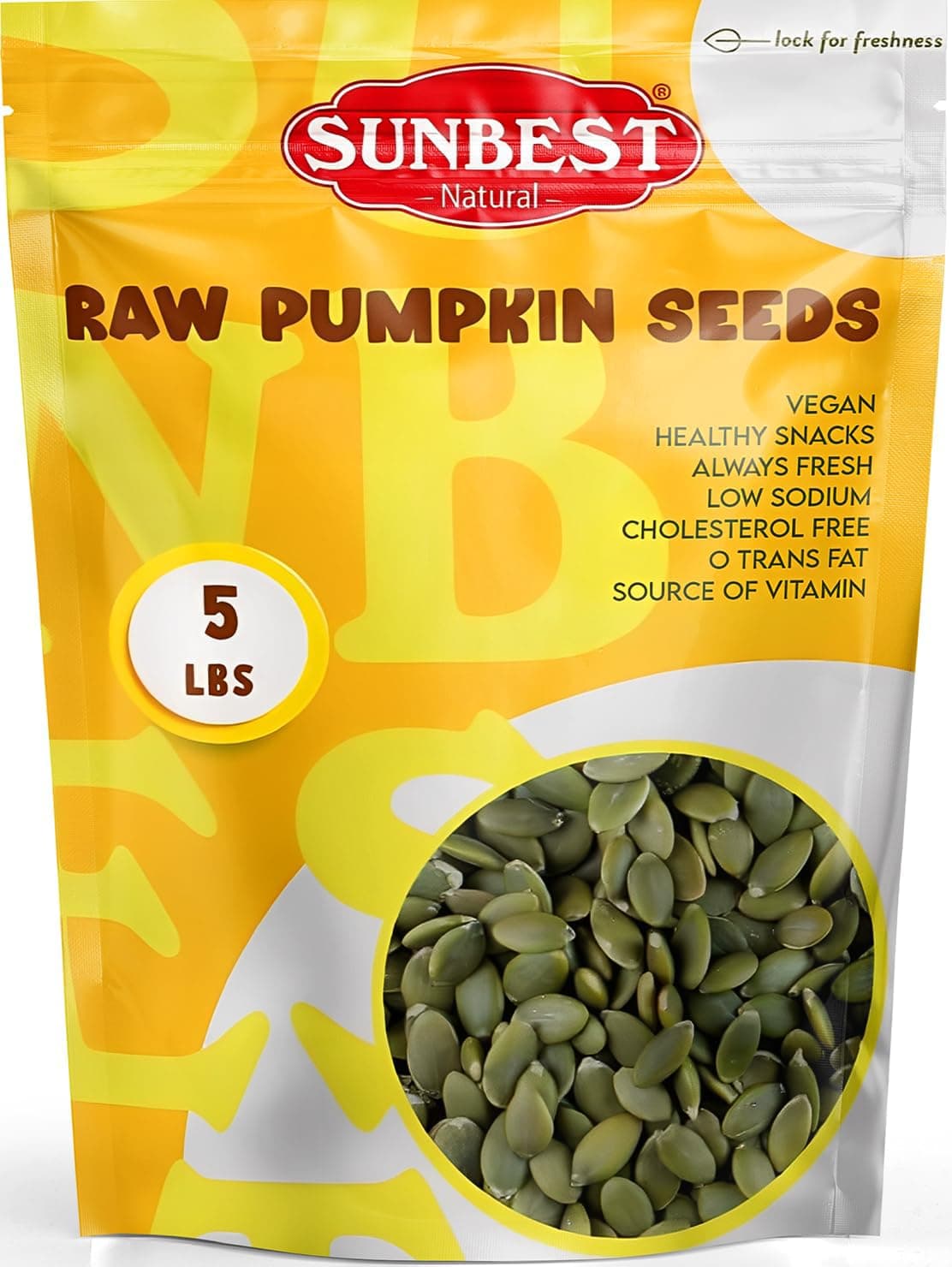 - Raw Pumpkin Seeds, 5 lbs – Unsalted & Shelled – Bulk Bag, Whole Pepitas, Pumpkin Seeds to Eat – For Snacking, Baking & Topping – Rich in Essential Fatty Acids, Iron & Protein (80 oz)