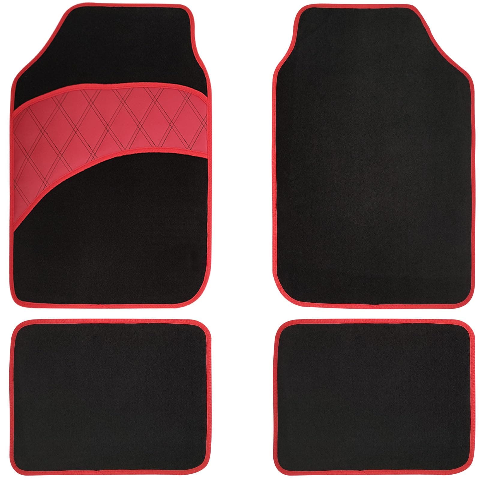 COLINOO 4 Pcs Car Floor Mats All Weather Universal Fit Car Mats Full Set for Car SUV Van & Truck