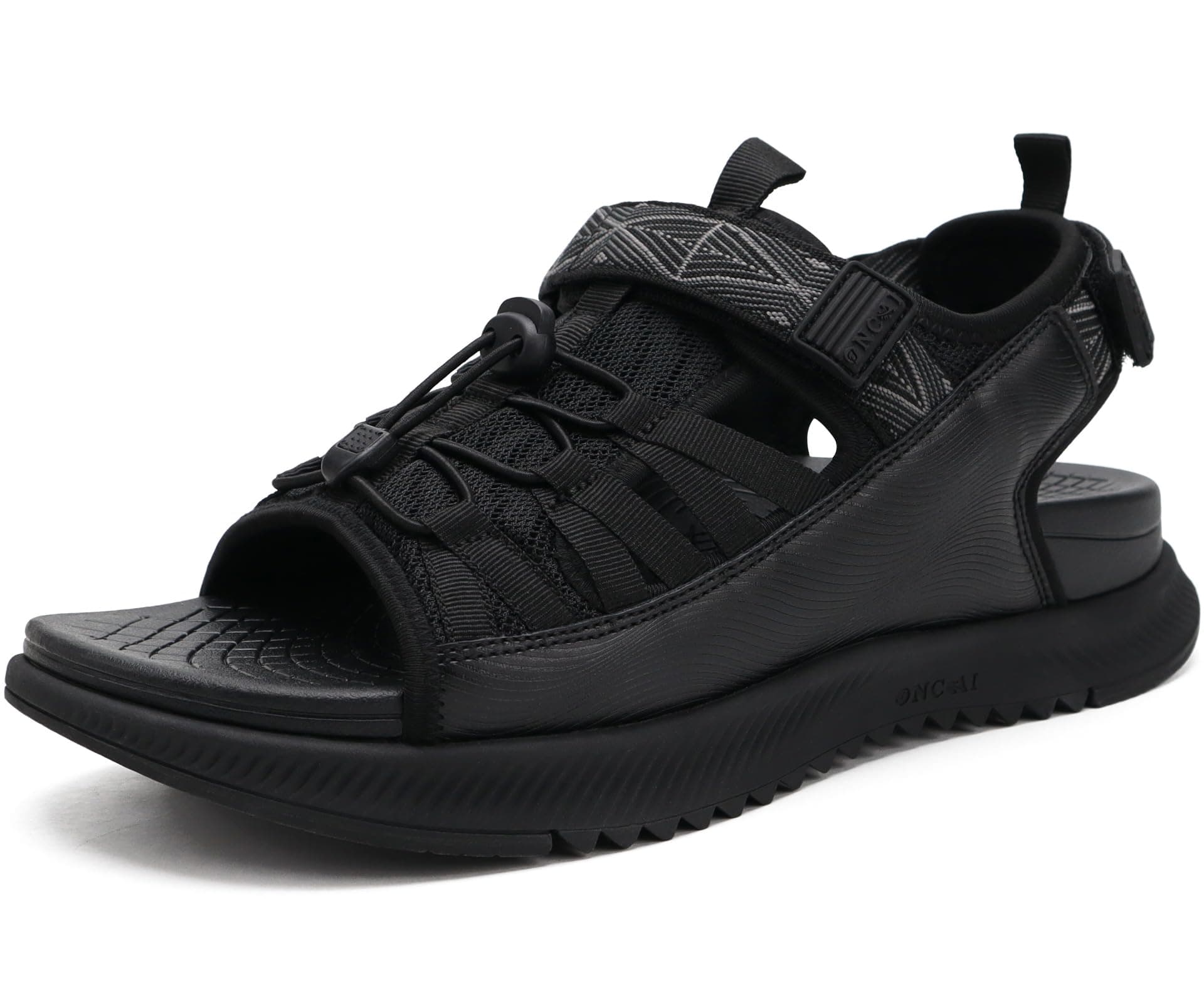 Men Hiking Sandals, Arch Support Walking Sandals with Outdoor Orthotic Footbed for Plantar Fasciitis, Hombre Sandalias Recovery Sport Slides Size 7-14