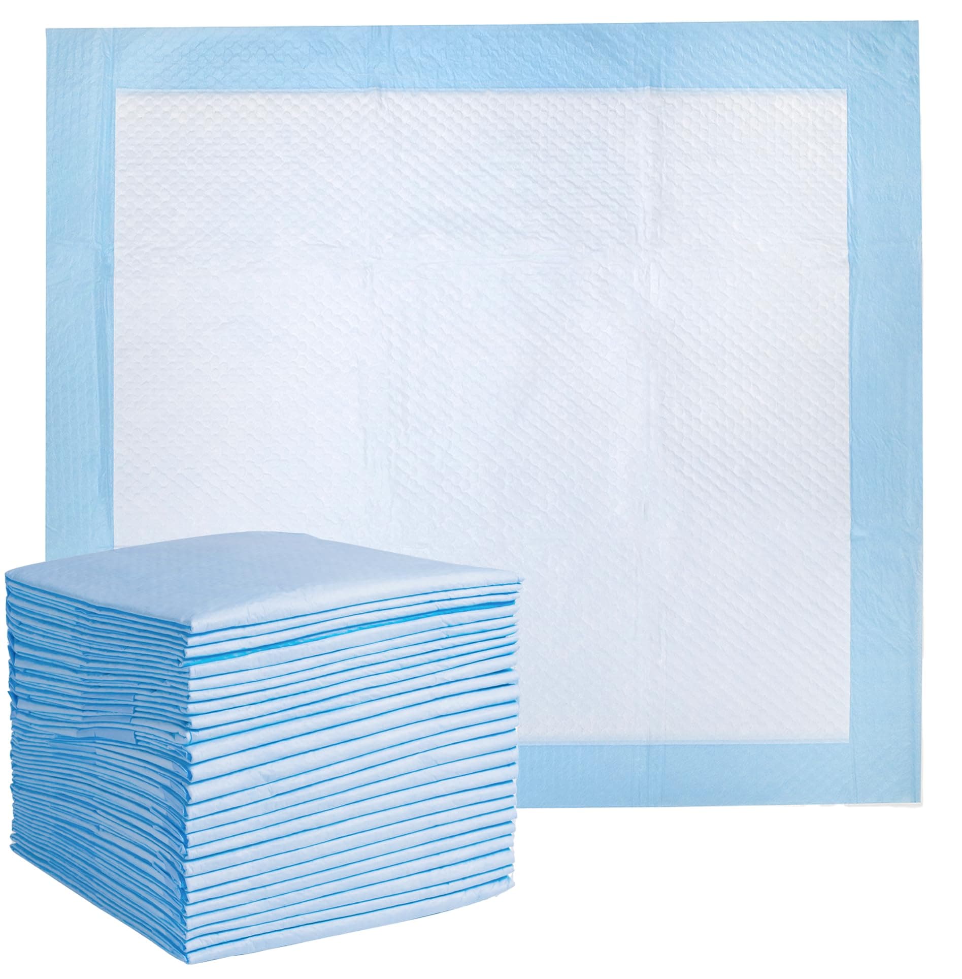 50 x Easy Care Solutions 60 x 60 cm | Disposable Incontinence Bed Pads, Underpads, Bed Mats, Mattress Protectors, Incontinence Pads, Waterproof Bed Sheets for Every person | 2 Packs of 25