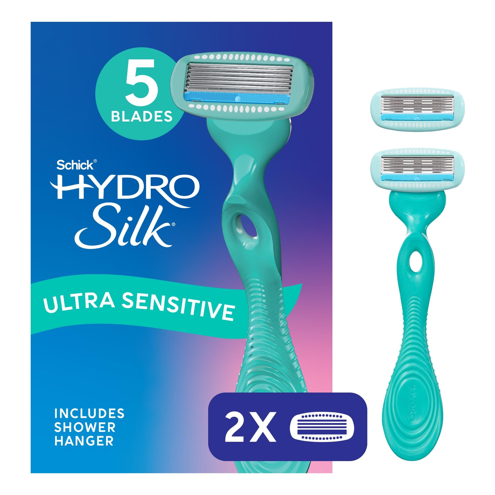 SHEON Sensitive Skin Razor for Women with 2 Moisturizing Razor