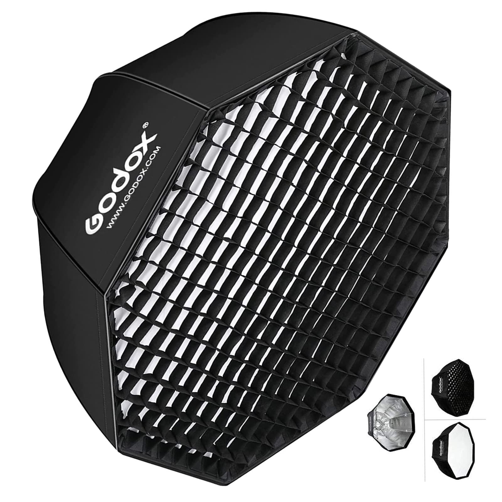 SB-GUE80 80cm / 32 Inch Portable Octagon Honeycomb Grid Umbrella Speedlite Softbox with Bowens Mount