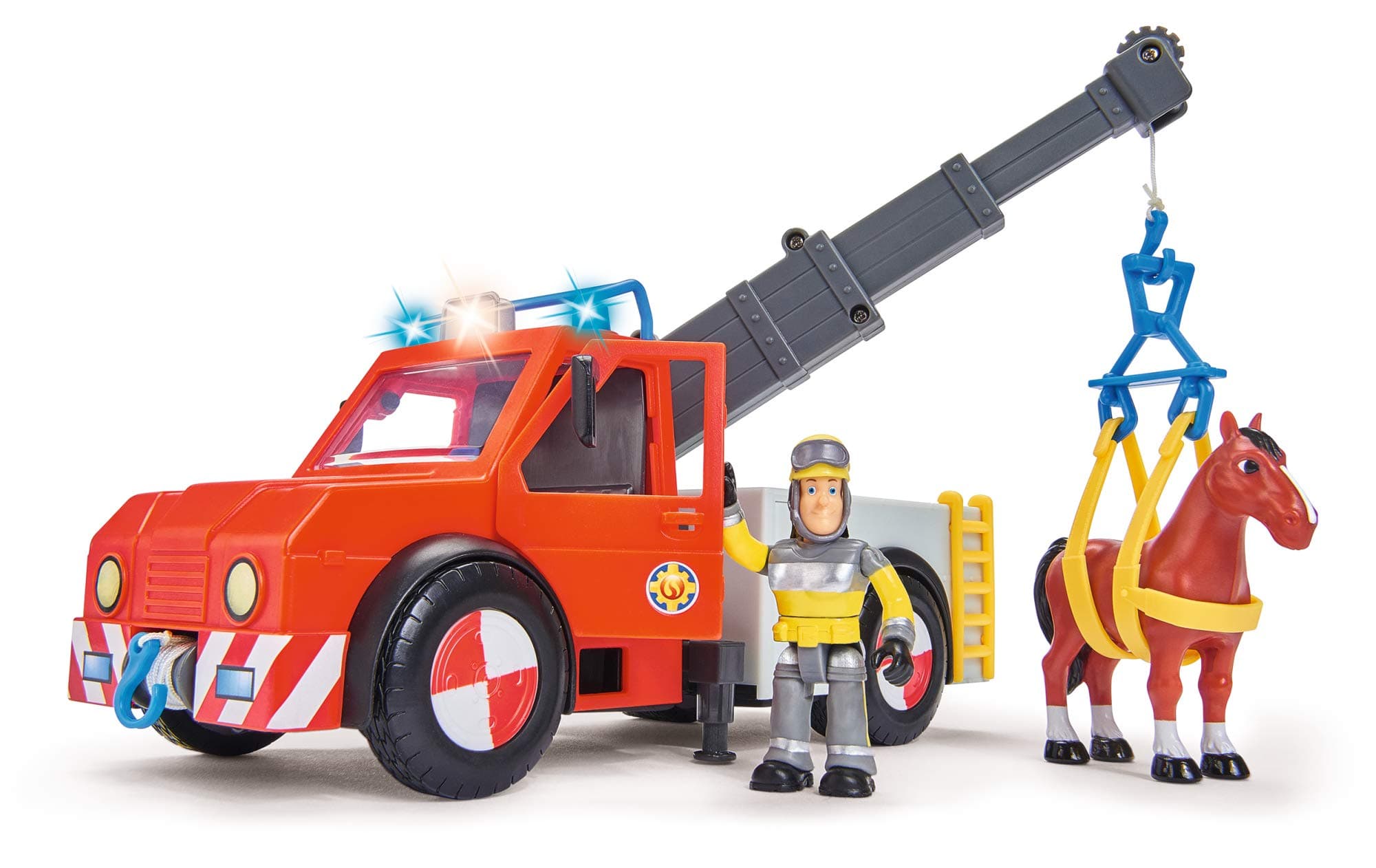 109258280 "Fireman Sam - Phoenix" Rescue Vehicle Playset with Figurine and Horse