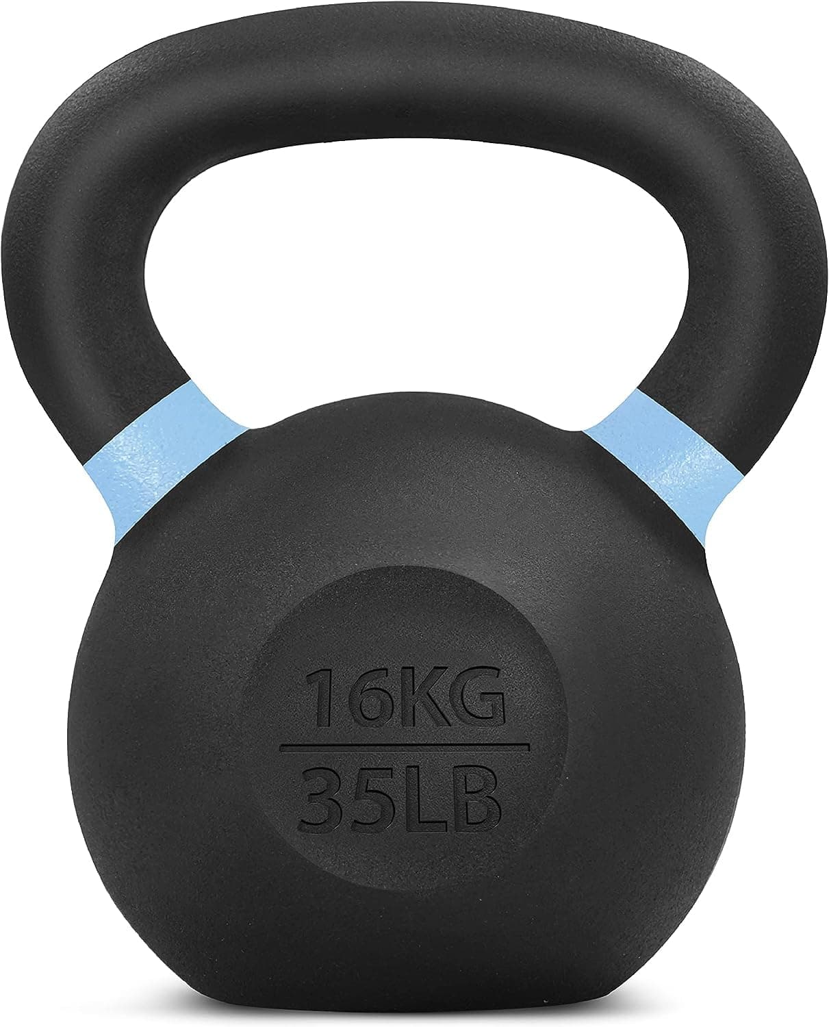 Powder Coated Cast Iron Kettlebell Strength Training Kettlebells Weight Set for Full Body Workout, Home Gym