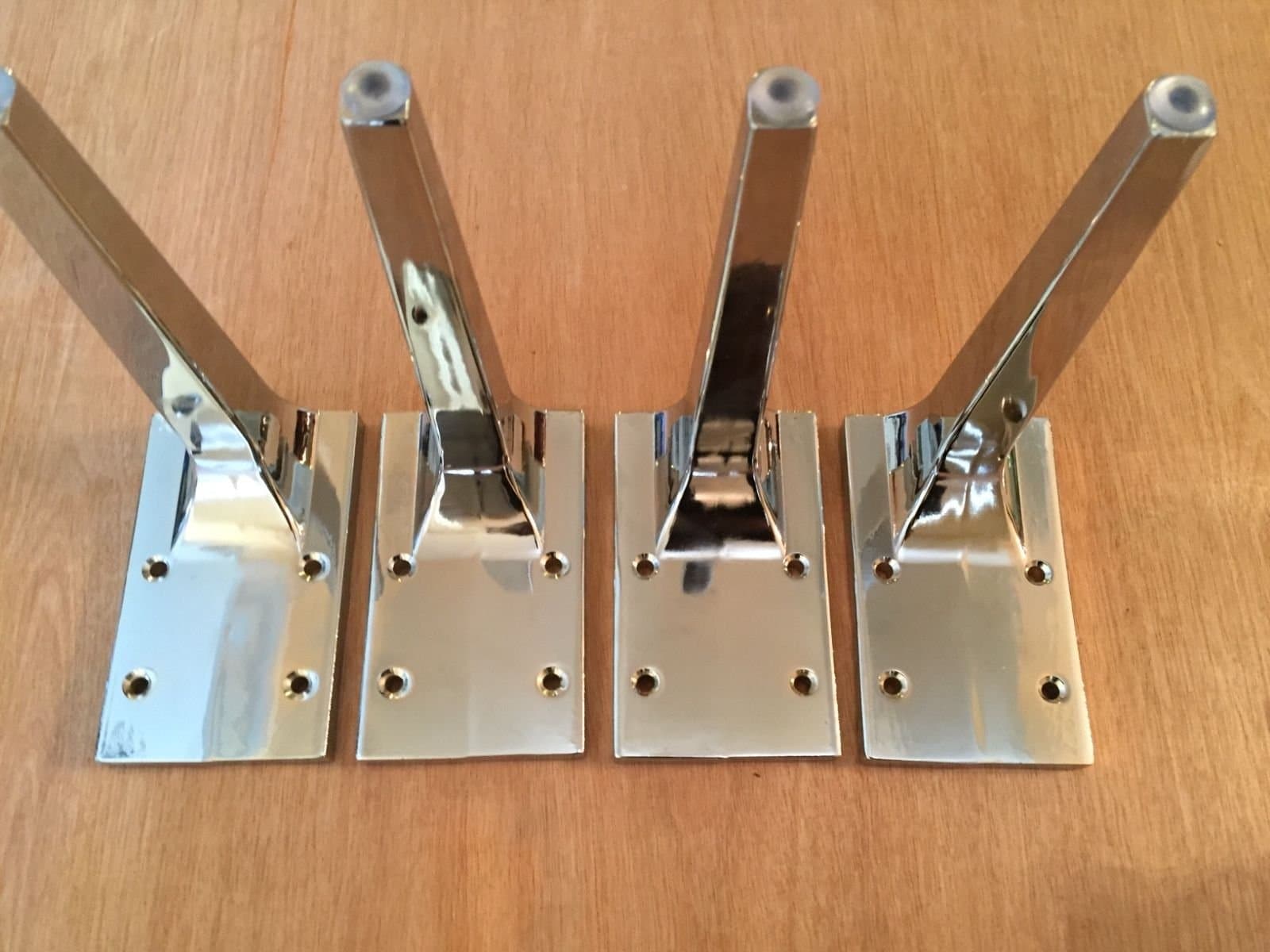 TexasHardware Sofa, Table Furniture Legs Chrome Finish Pack of 4