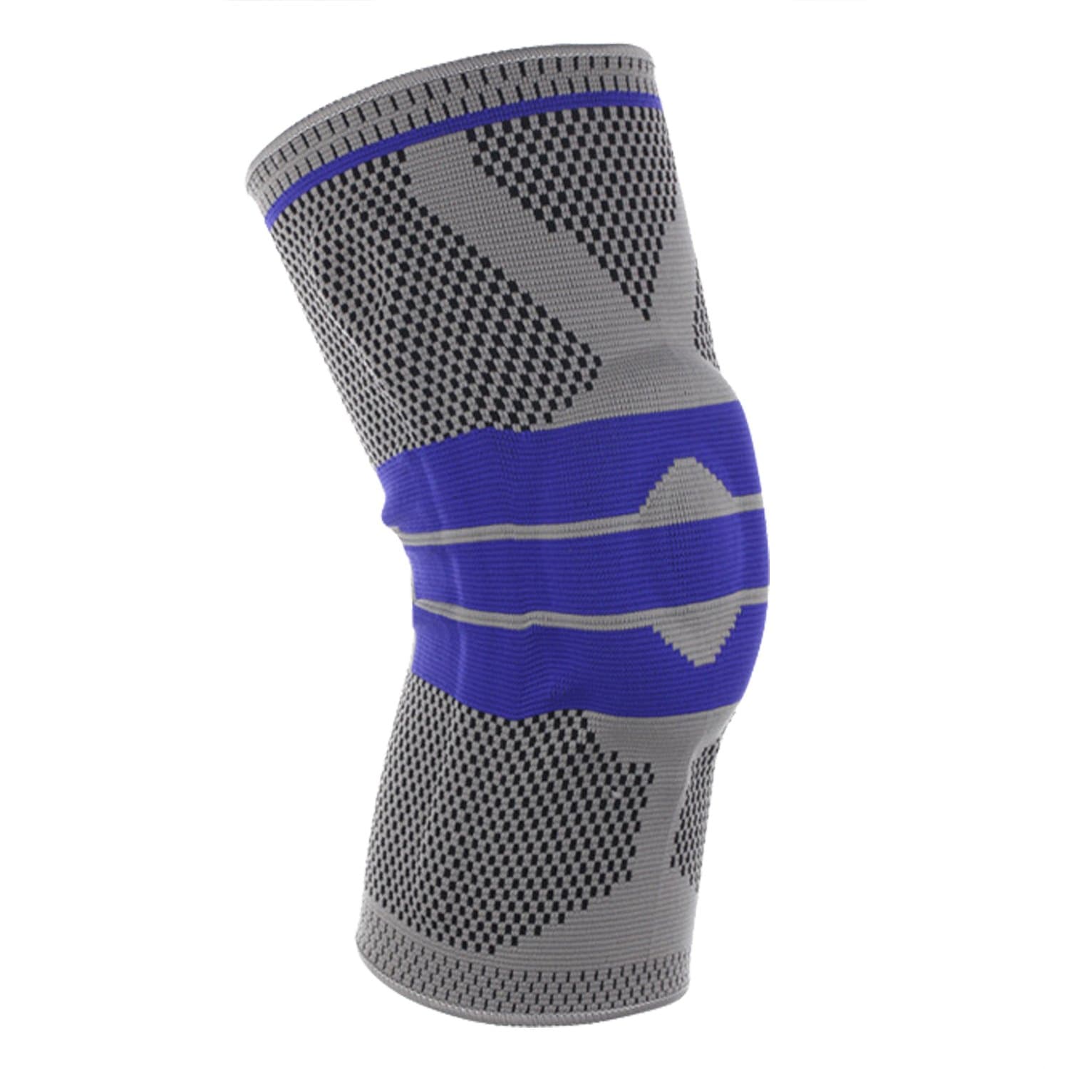 ZMZS Breathable Compression Knee Braces Support and Sleeves Silicone Comfort Padded for Arthritis Joint Pain Relief, Meniscus Tears, ACL Injuries Recovery, Running - Single (S)