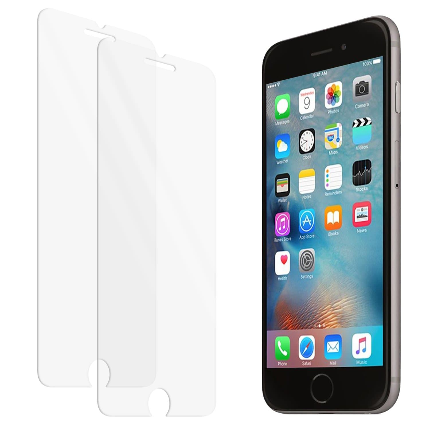 zenmo iPhone 6 Screen Protector, iPhone 6s Tempered Glass Screen protector [2-Pack]