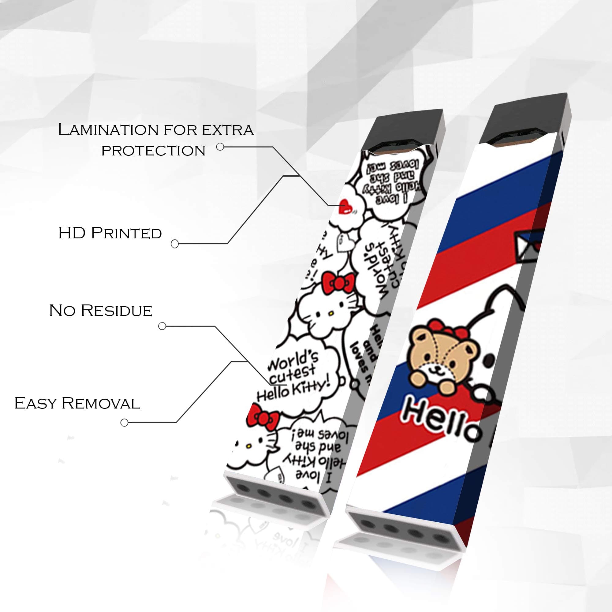 2 Pack Juul Skin Huge Selection of Juul Wrap Styles 3M Protective Juul Sticker Hello Kitty & KittyKat