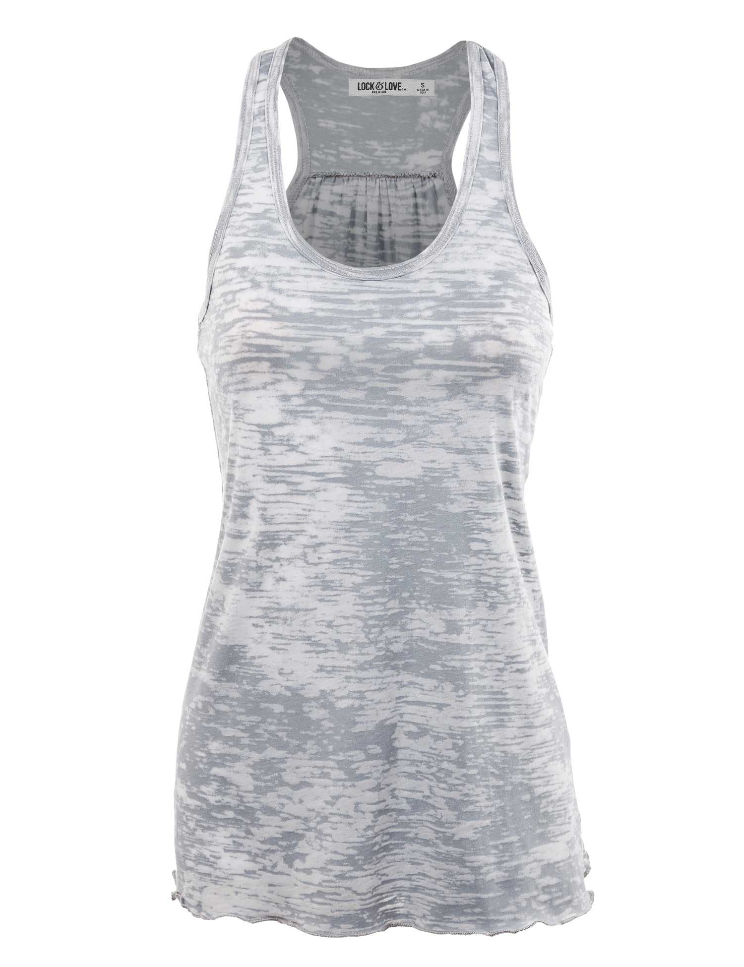 Lock and Love Women's Sleeveless All-Purpose Racerback Tank top-Made in U.S.A.