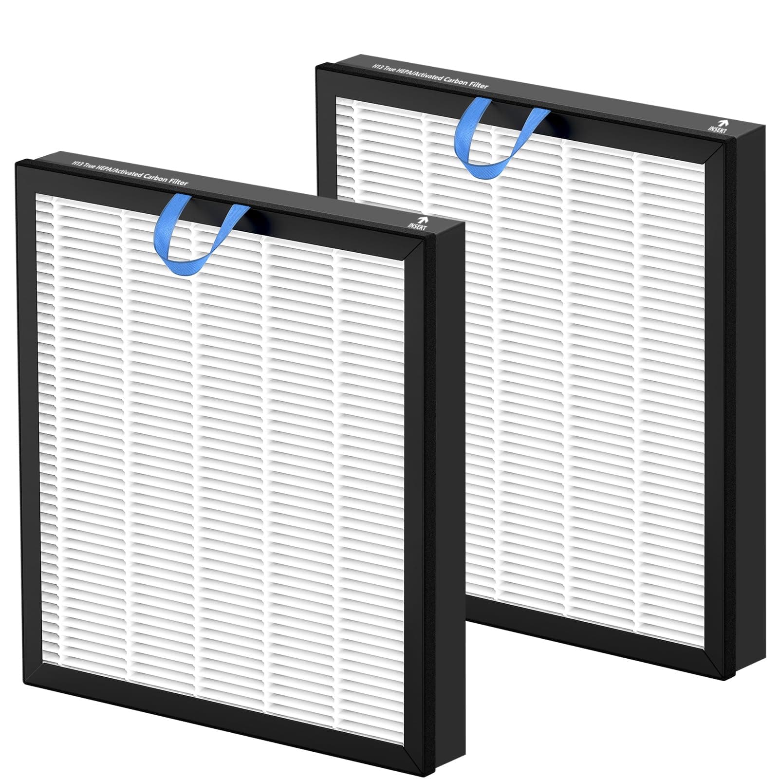 2 Pack Vital 100S Replacement Filter Compatible with LEVOIT Vital 100S and 100S-P Air Purifier, 3-in-1 with High-Efficiency Activated Carbon Vital 100S Filter for Home,Vital 100S-RF,LRF-V102-WUS,White