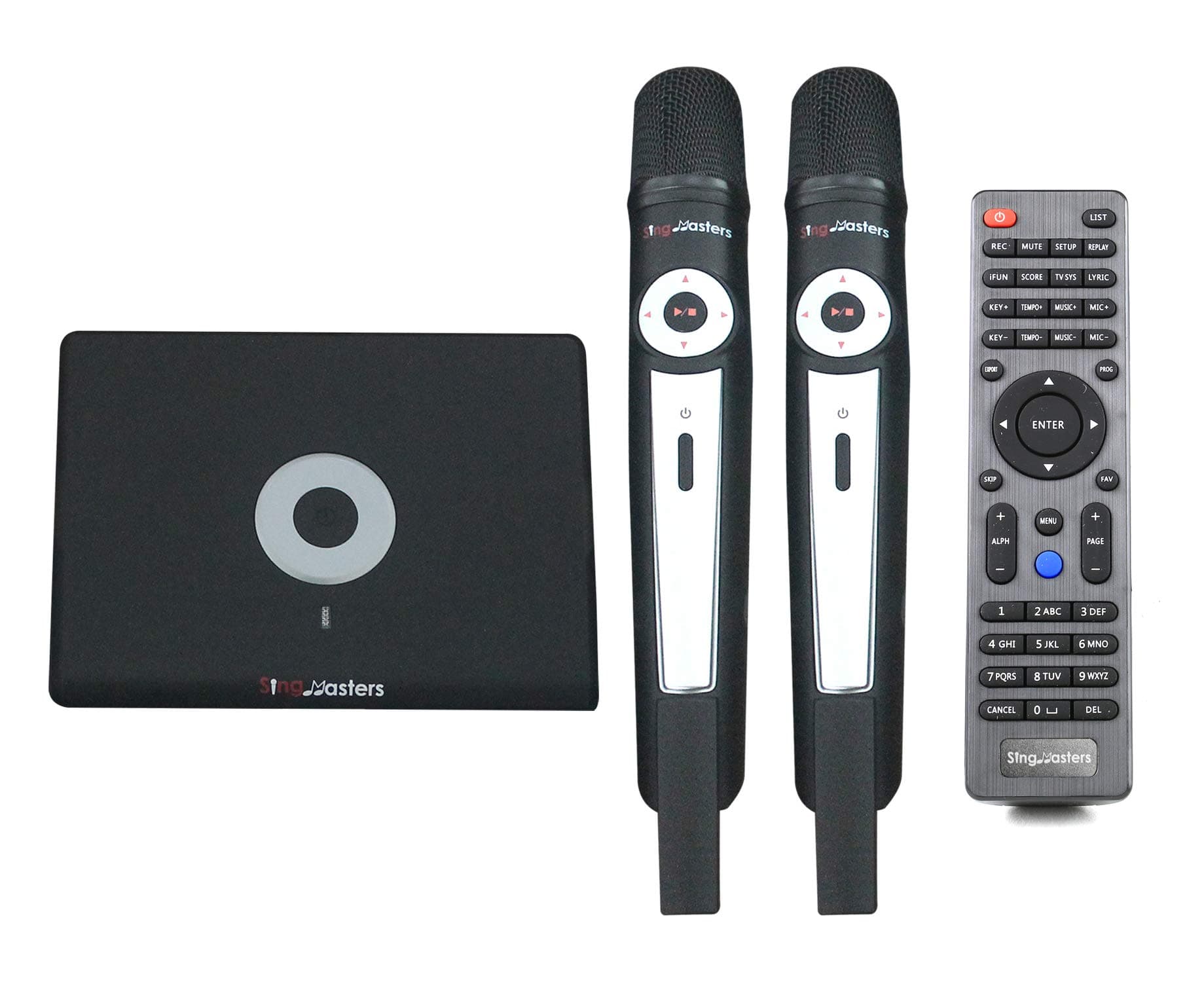 SingMasters Magic Sing Vietnamese Karaoke Machine,3610+ Vietnamese Songs,Dual wireless Microphones,YouTube Compatible Magic Sing,HDMI,Song recording,Karaoke Machine