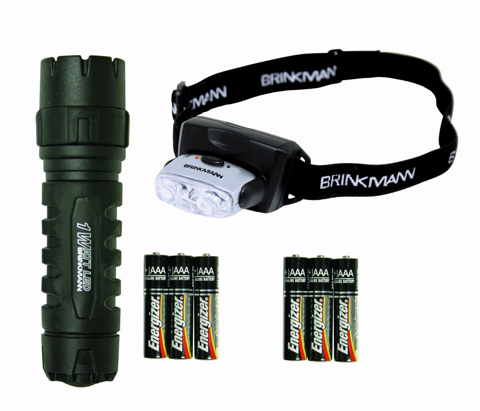 Brinkmann 809-1036-1 1 Watt 3AAA LED Flashlight and 3 LED Headlamp Combo