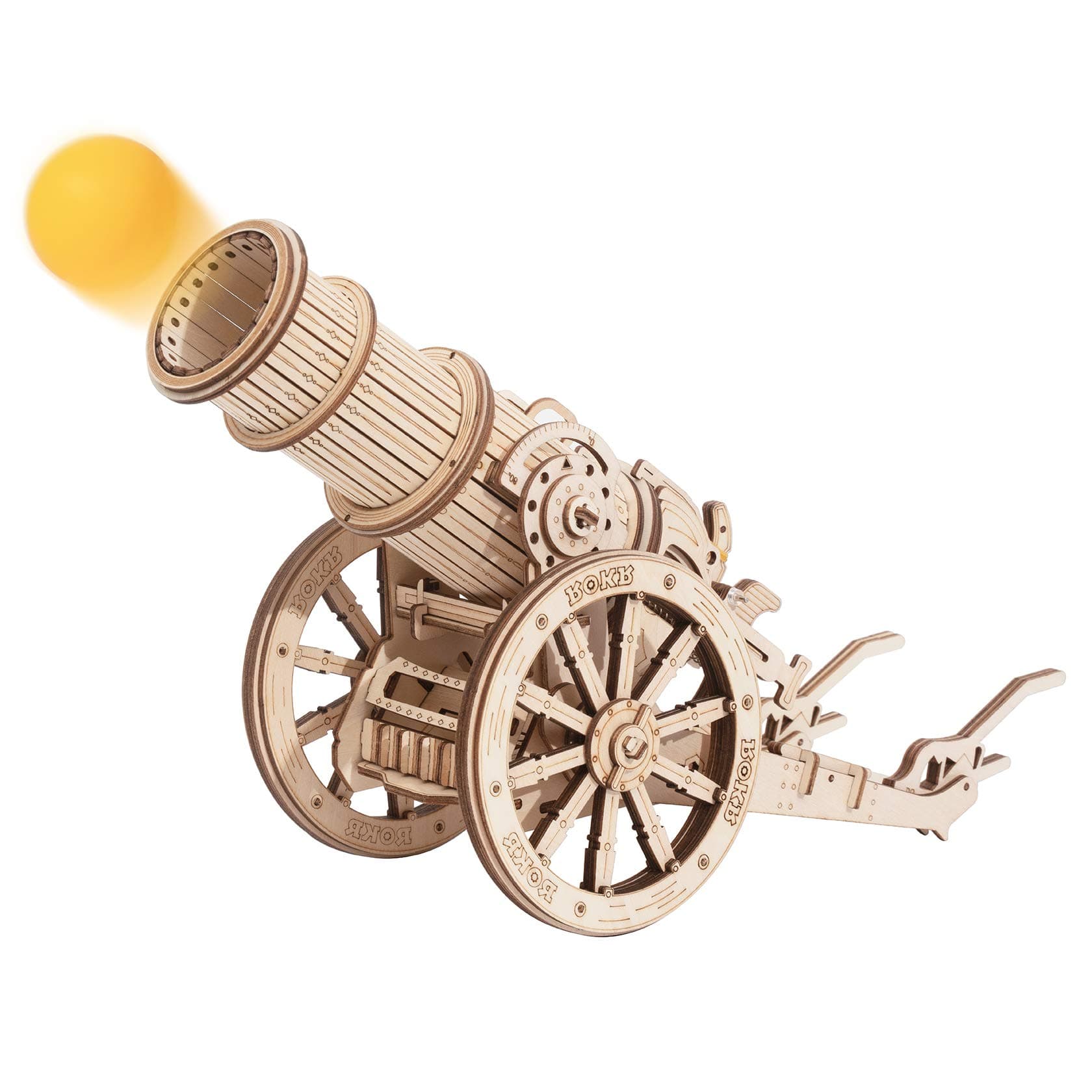 3D Wooden Puzzles Model Building Kits Cannon Toys - DIY Wooden Catapult Toys STEM Educational Projects for Men and Women