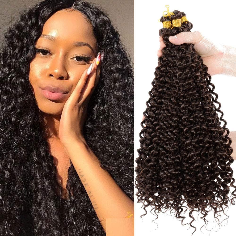 Water wave crochet hair Extensions 5 pack Jerry Curl Crochet Braids 20inch Synthetic Passion Twist Braiding Hair for women 20inch #4…