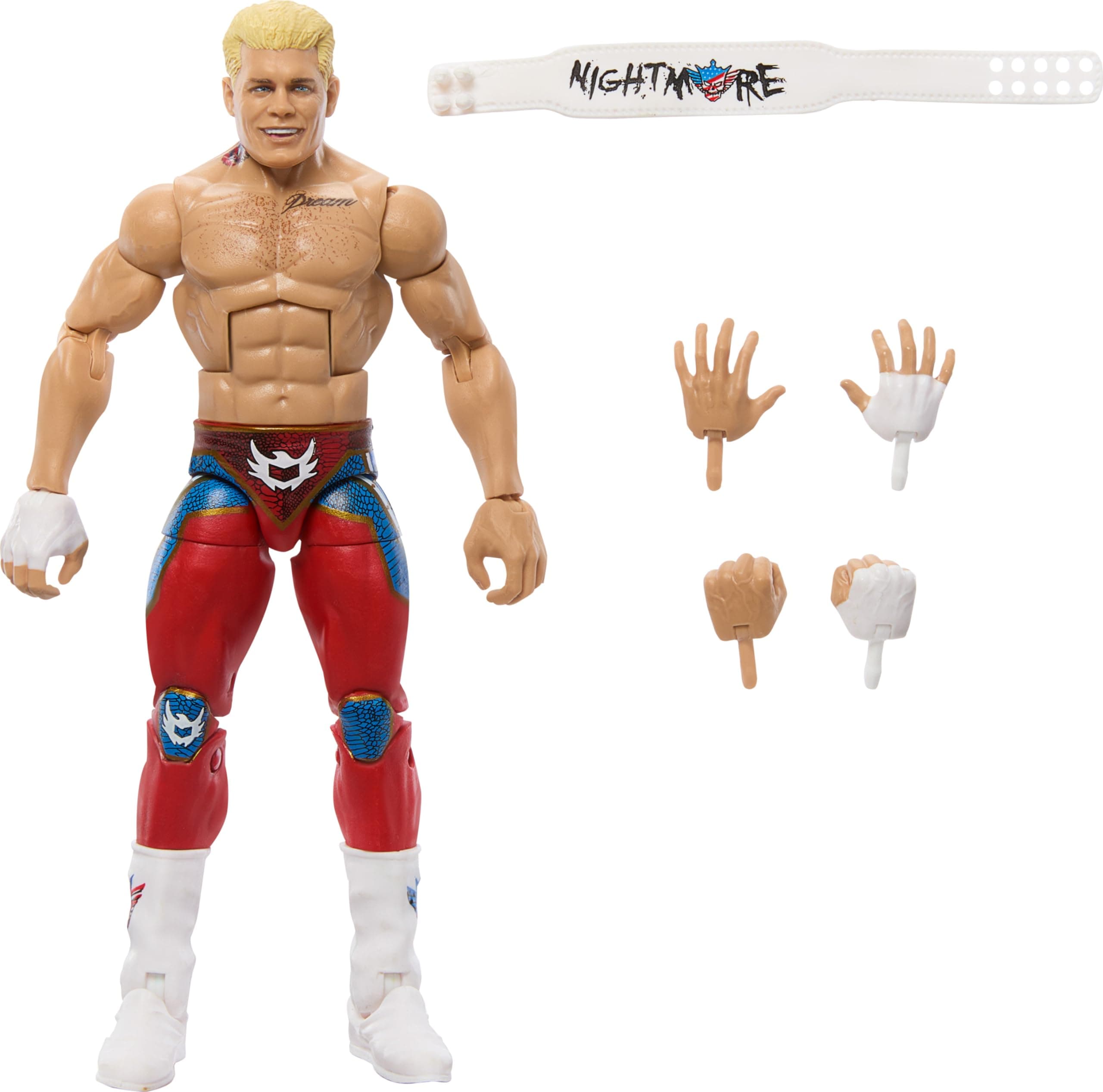 Mattel WWE Elite Collection Top Picks Action Figure & Accessories Set, “The American Nightmare” Cody Rhodes 6-inch Collectible with Accessories