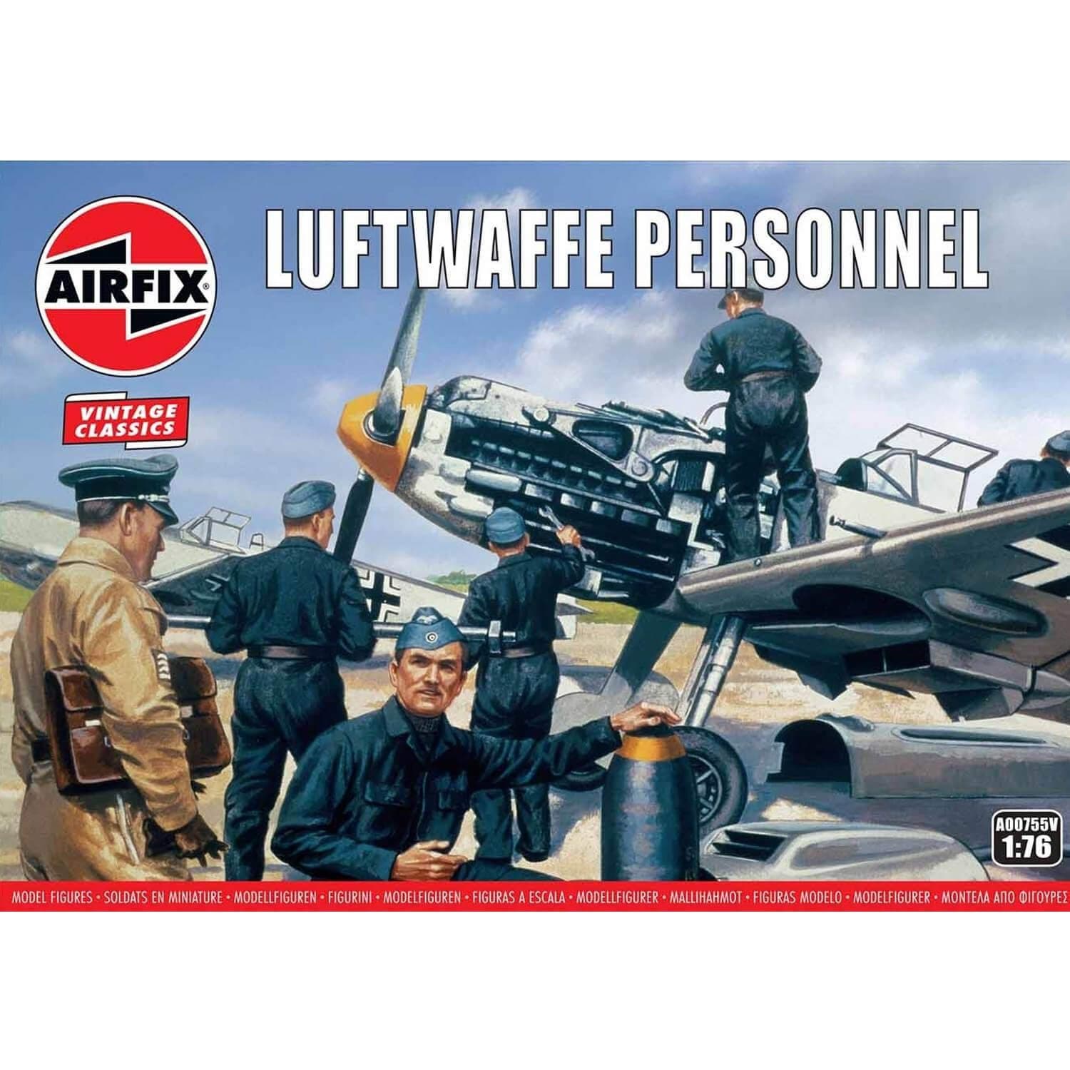 Airfix X-0755V 1/76 Luftwaffe Plastic Model Luftwaffe Personnel