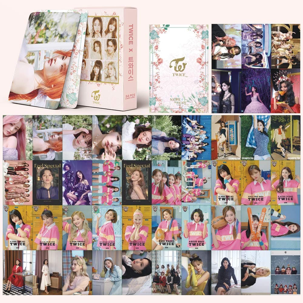 Kpop Twice LOMO Cards 54Pcs Twice Photocard Twice Summer Nights Album Card Photo Cards Twice Postcard Poster Fans Gift