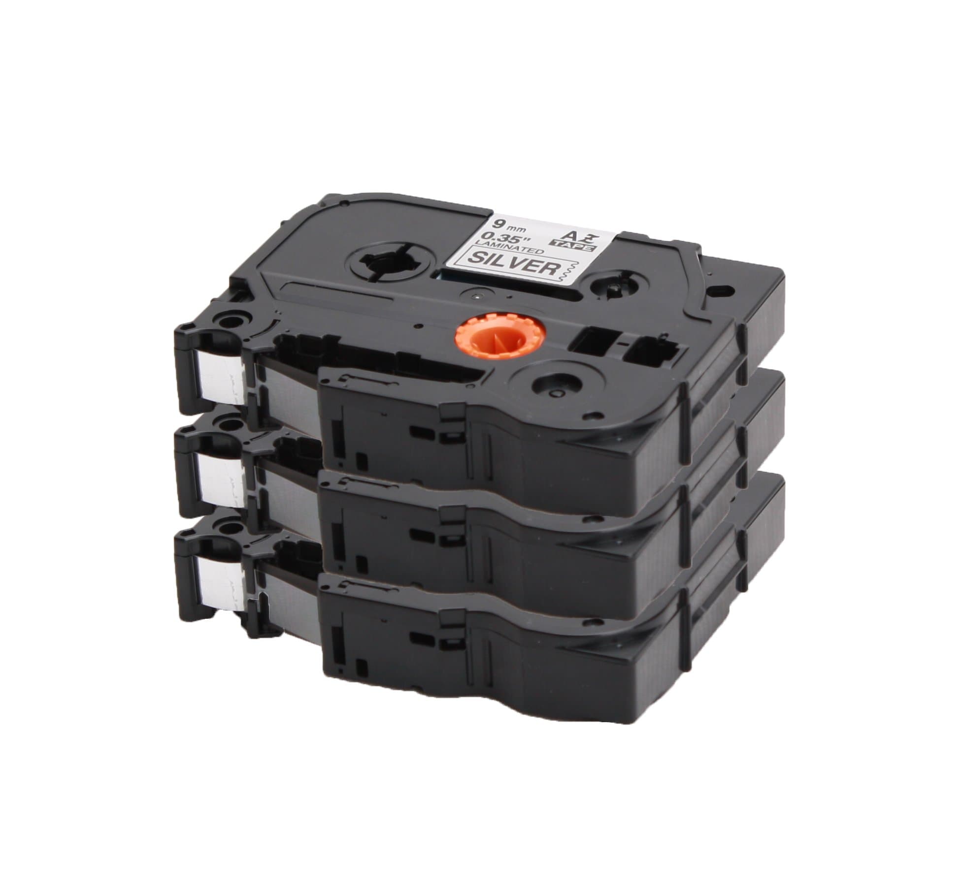 3x Labelling Tape compatible to Brother TZe-921 / TZ-921 | black on silver / 9mm x 8m | suitable for Brother P-Touch 1000 1010 1090 1830VP 2030VP 2100VP 2430PC 2470 2730VP 7100VP 7600VP H100 H300 D200 and other P-Touch LabelWriter