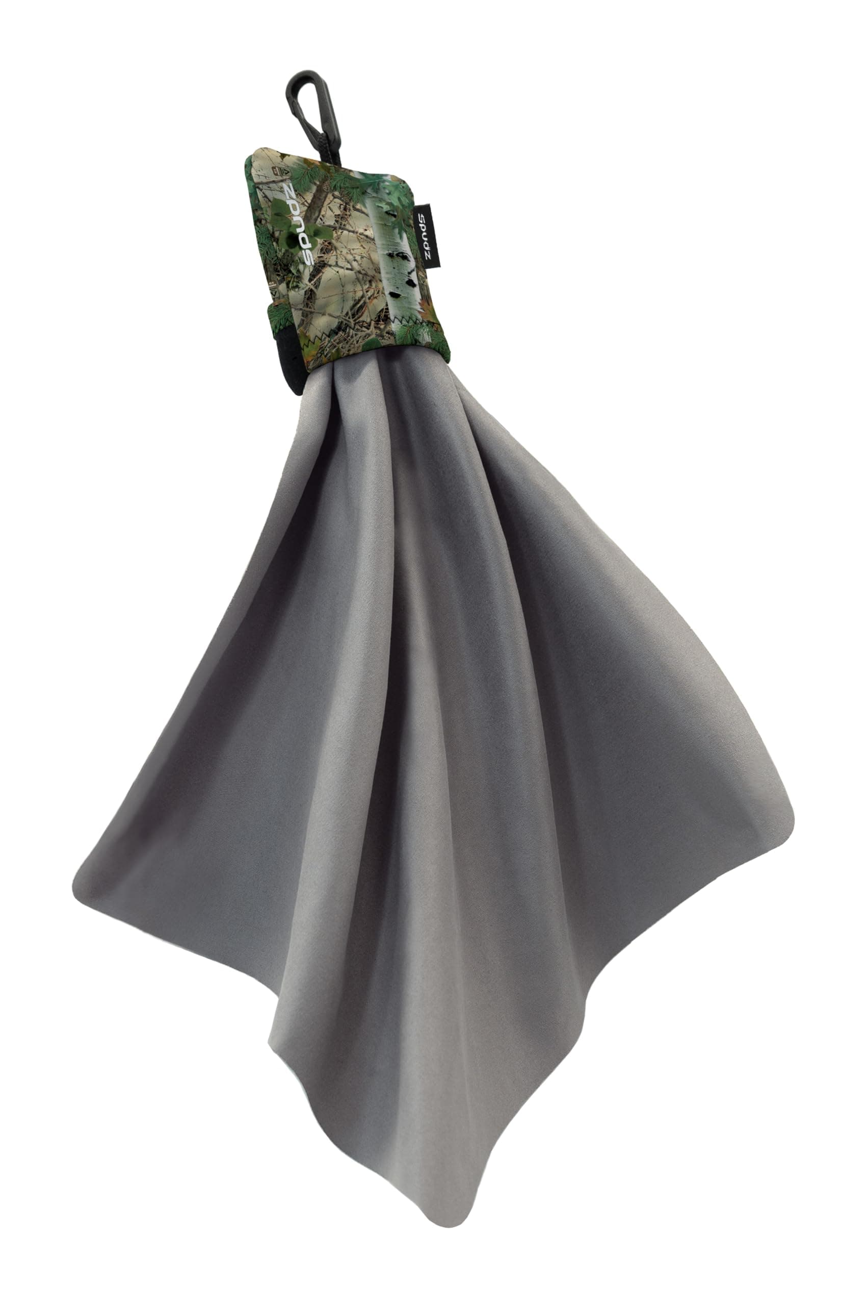 Ultra | Microfiber Cloth Screen Cleaner and Lens Cleaner | Closable Bottom | Alpine Mountain Camo | 10 x 10 Inches