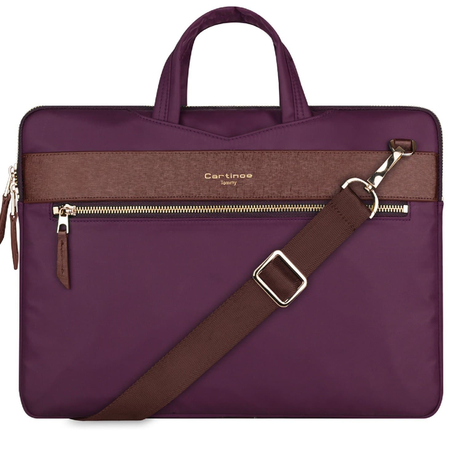 11 inch Laptop Bag, College Business Briefcase Tablet Sleeve Case 11-11.6 inch Laptop Shoulder Messenger Bag for Apple MacBook Air Pro/iPad/Dell ASUS Lenovo HP Acer Tablet Ultrabook - Purple