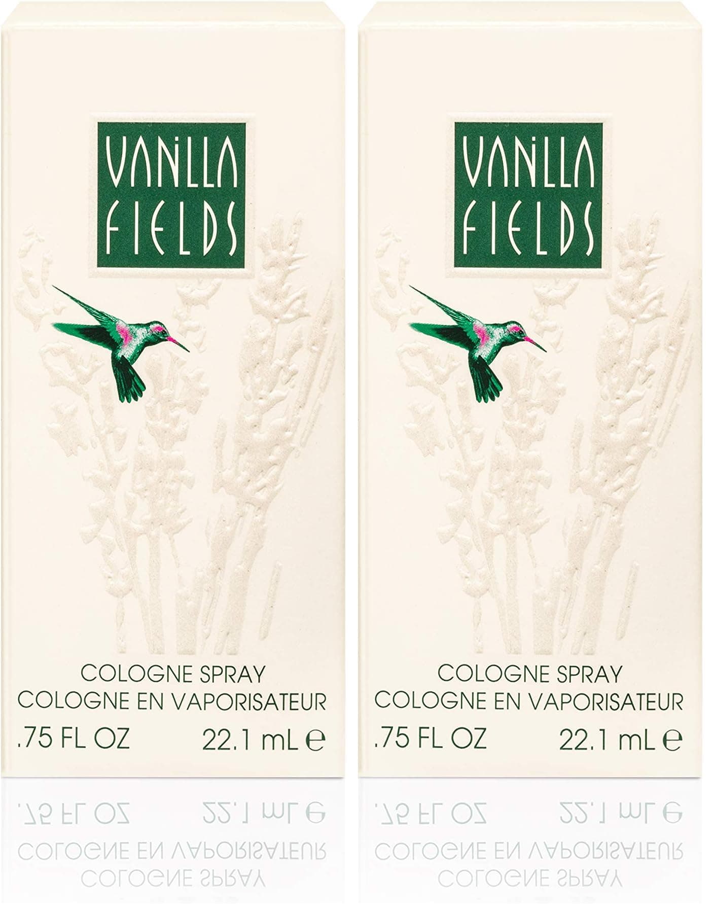 Vanilla Fields Cologne Spray, Vegan Formula, Perfume, Enticing Flower Notes, 0.75oz (Pack of 2)