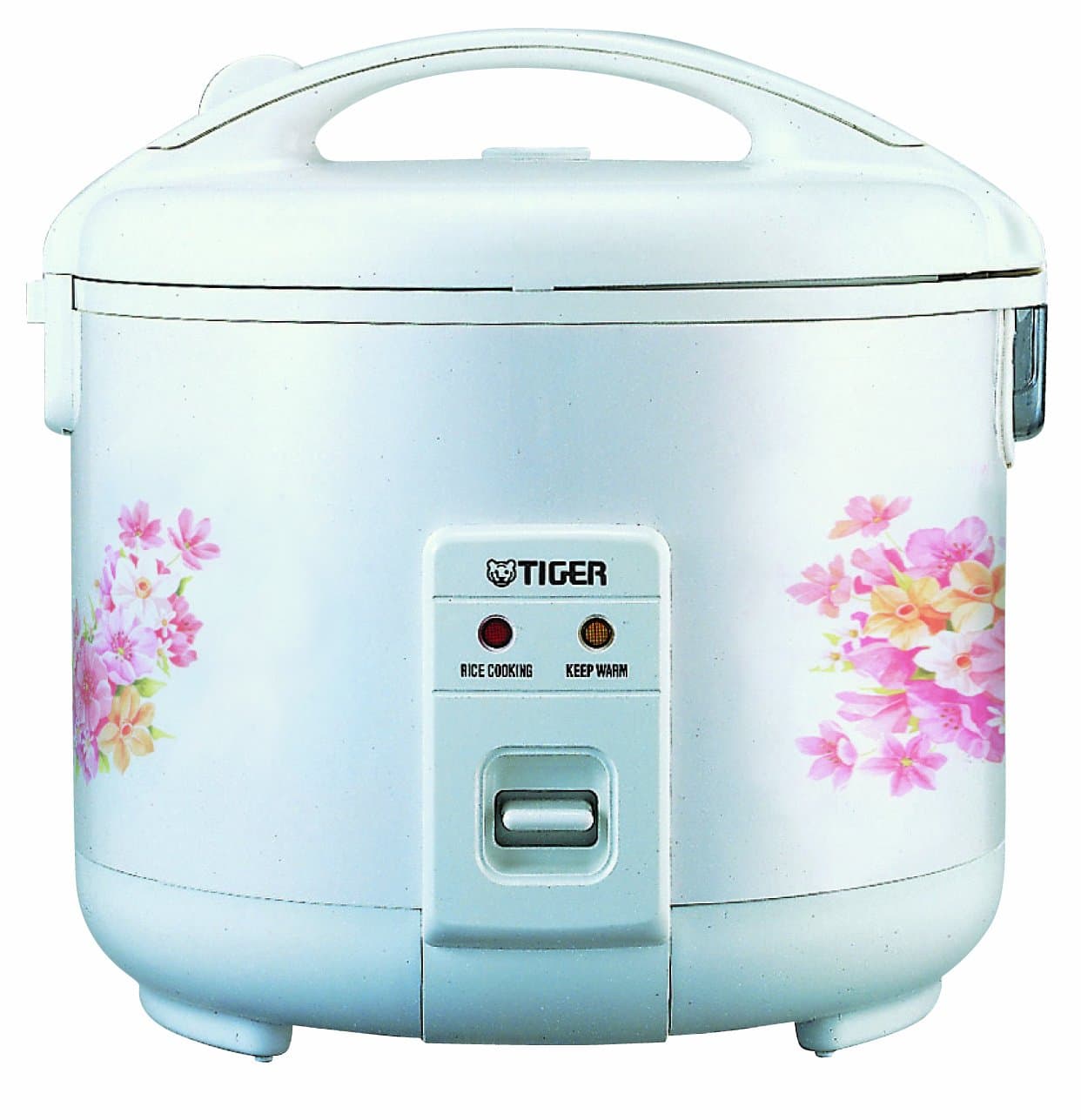 JNP-1500-FL 8-Cup (Uncooked) Rice Cooker and Warmer, Floral White