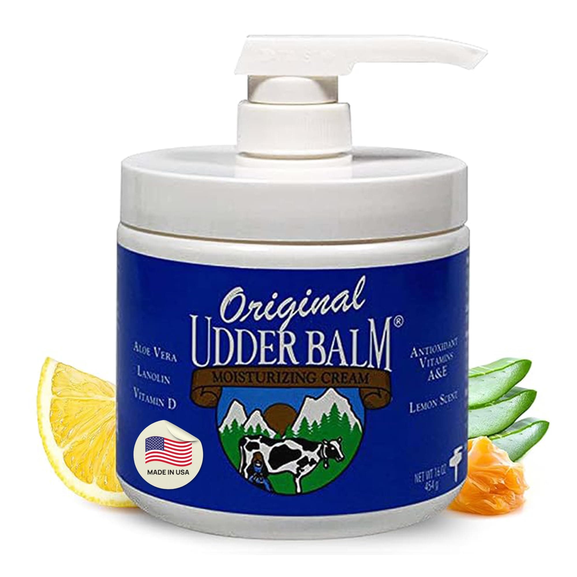 Original Udder Balm Moisturizing Cream 16oz Pump Jar