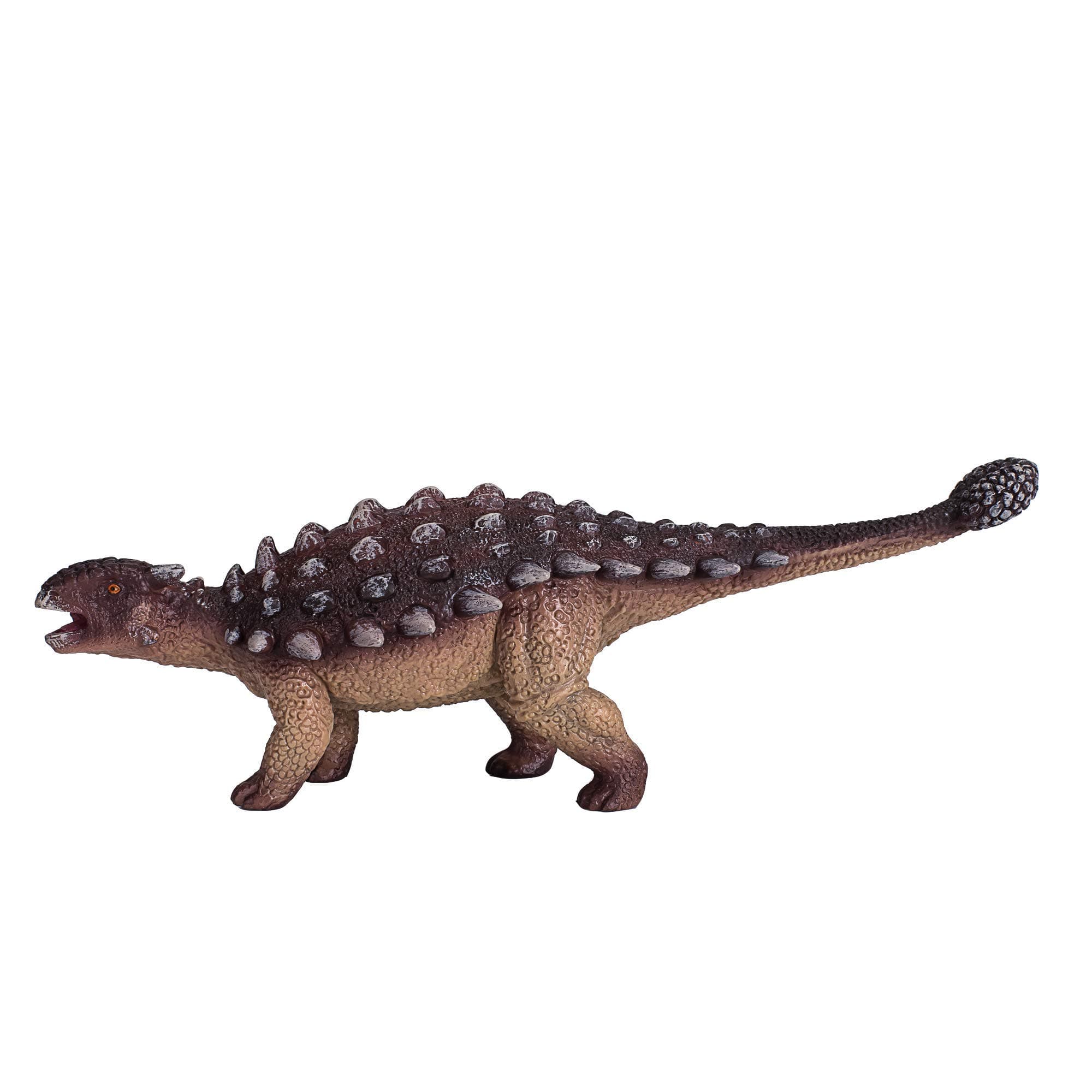 MOJO Ankylosaurus Realistic Dinosaur Hand Painted Toy Figurine, Brown