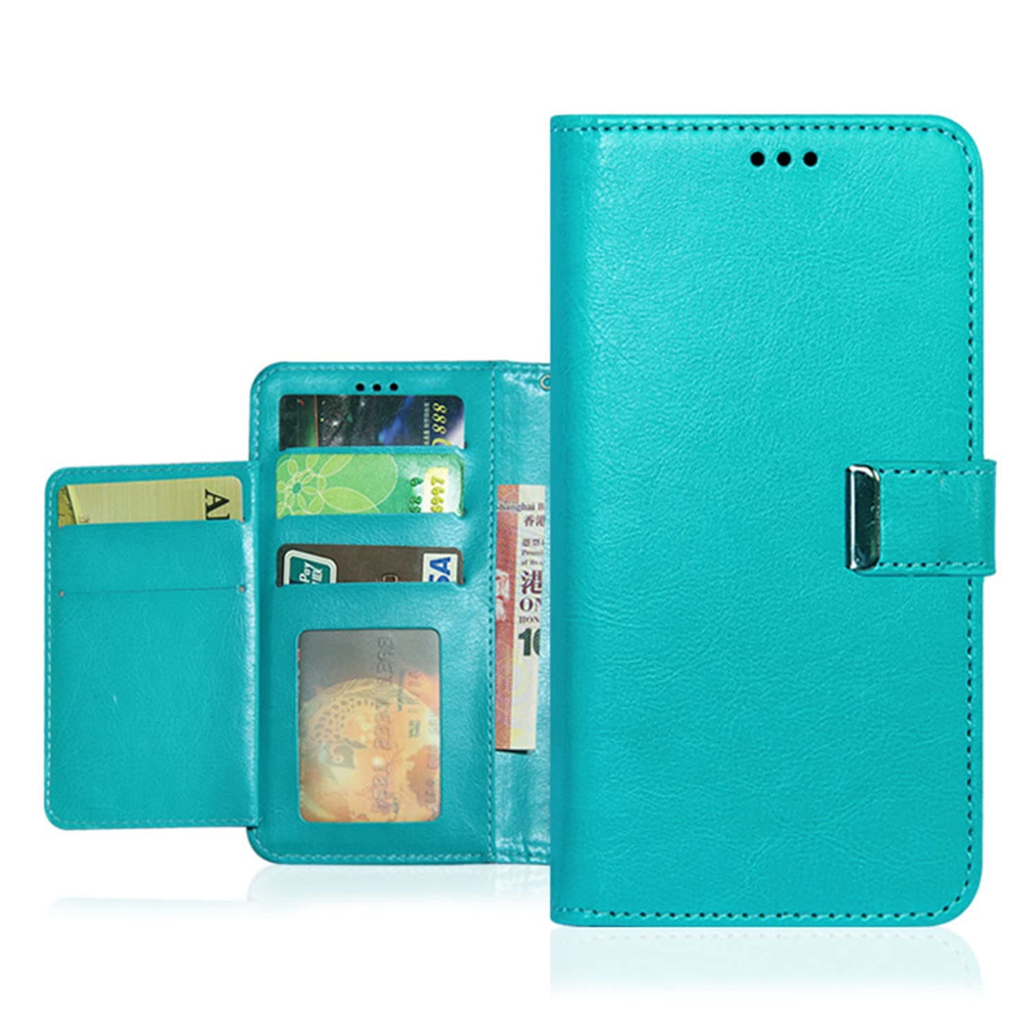 DAMONDY Case for Hot Pepper Serrano 3 A95B A95C,Wallet PU Leather Case Protective Flip Folio Cover Purse Clutch with 5 Card Holder Slot for Hot Pepper Serrano 3 A95C A95J -Sky Blue