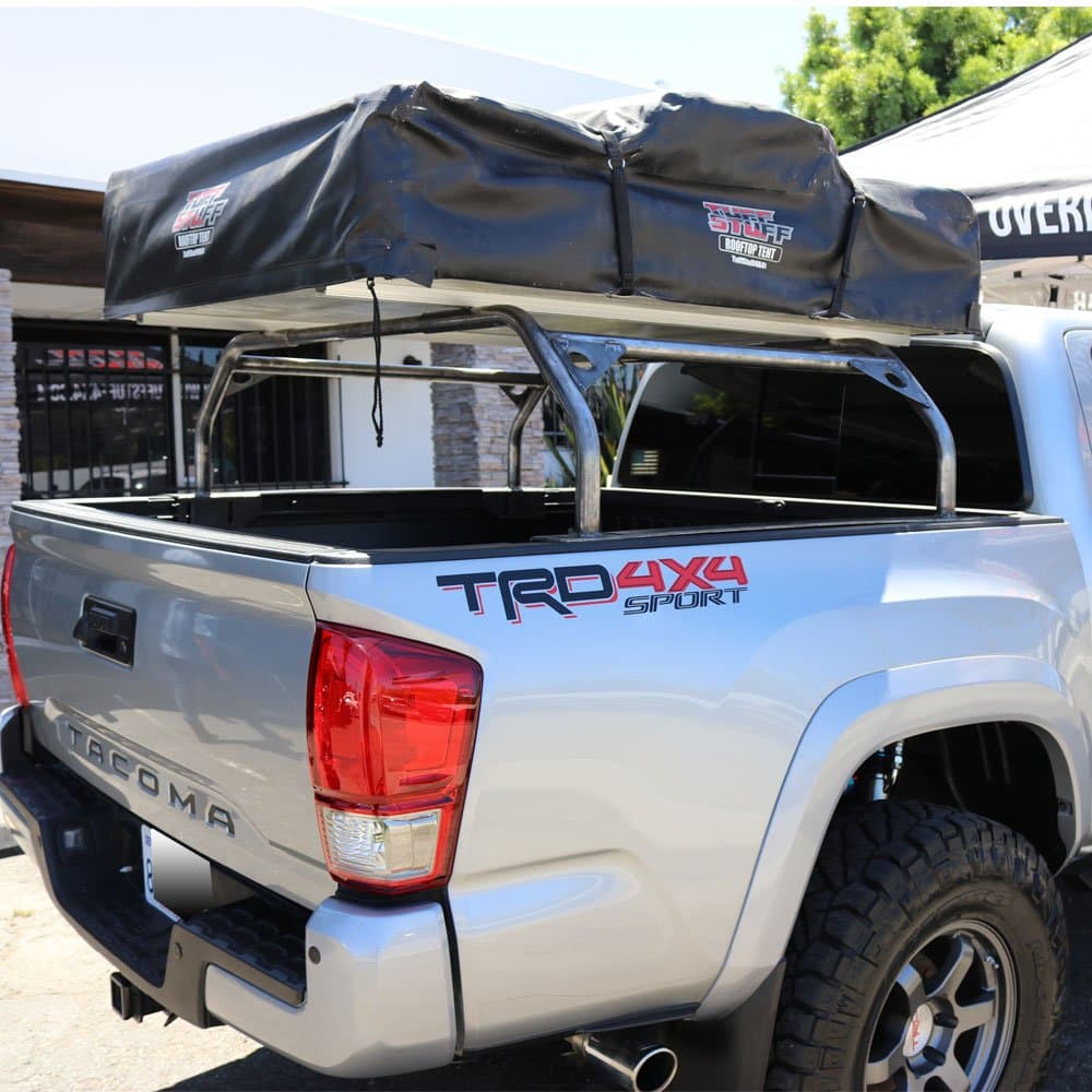 Tuff Stuff Overland 40 Inch Rooftop Tent Truck Bed Rack Adjustable Mild Steel Raw