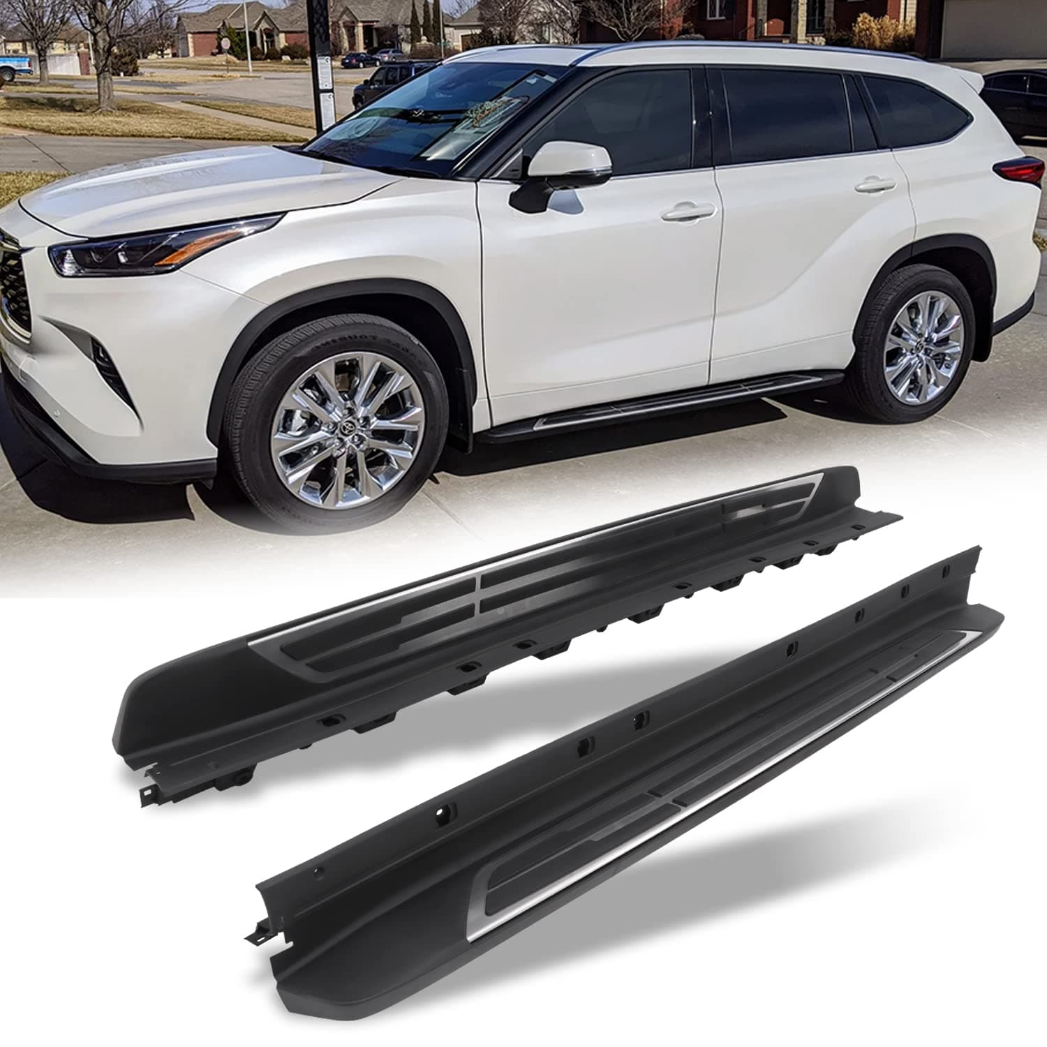 Snailfly Running Boards Fit for 2020-2026 Toyota Highlander L LE XLE XSE Limited Platinum Hybrid Bronze Edition Side Steps Bar