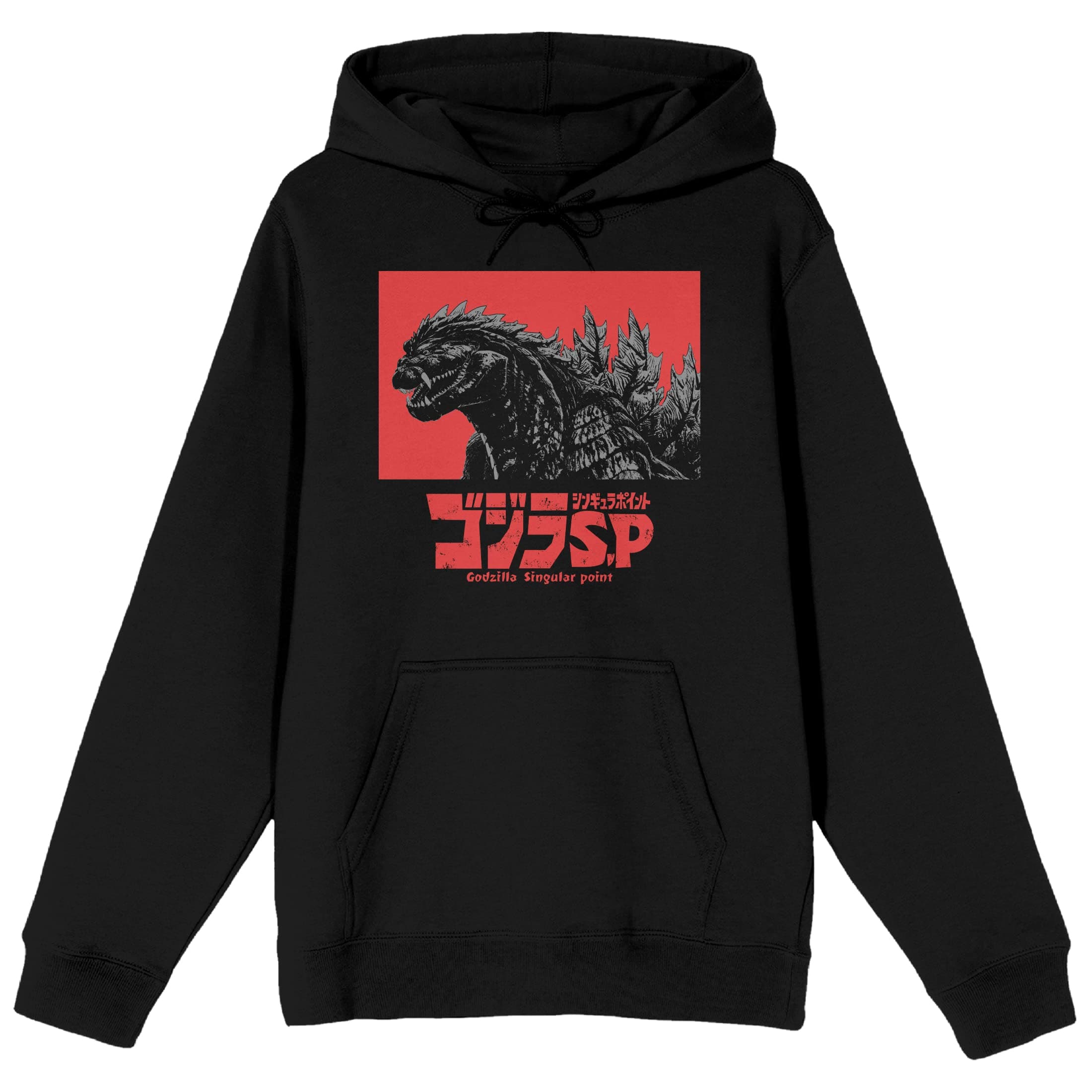 Godzilla Singular Point Monster And Kanji Logo Men’s Black Sweatshirt