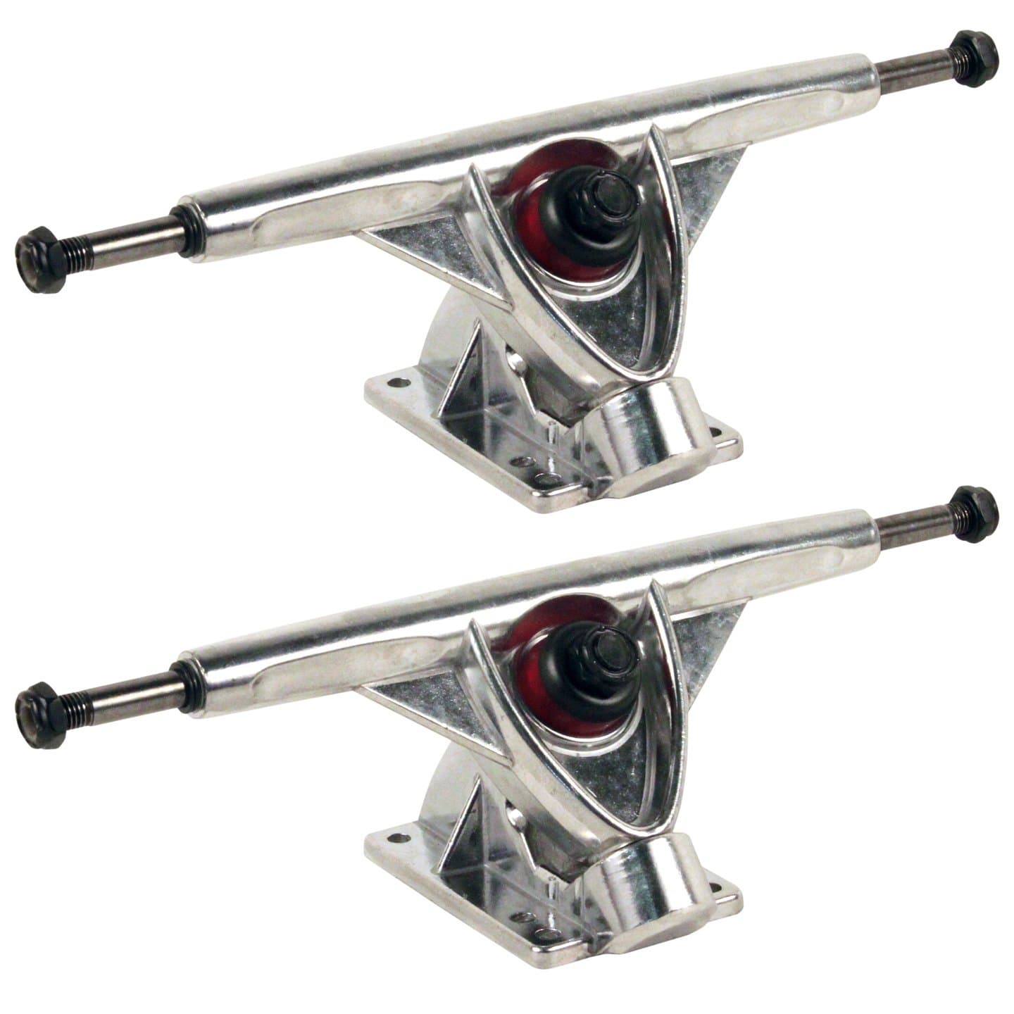 Longboard Cruiser 7" Hi Profile Polished Silver Downhill Trucks (Set of 2)