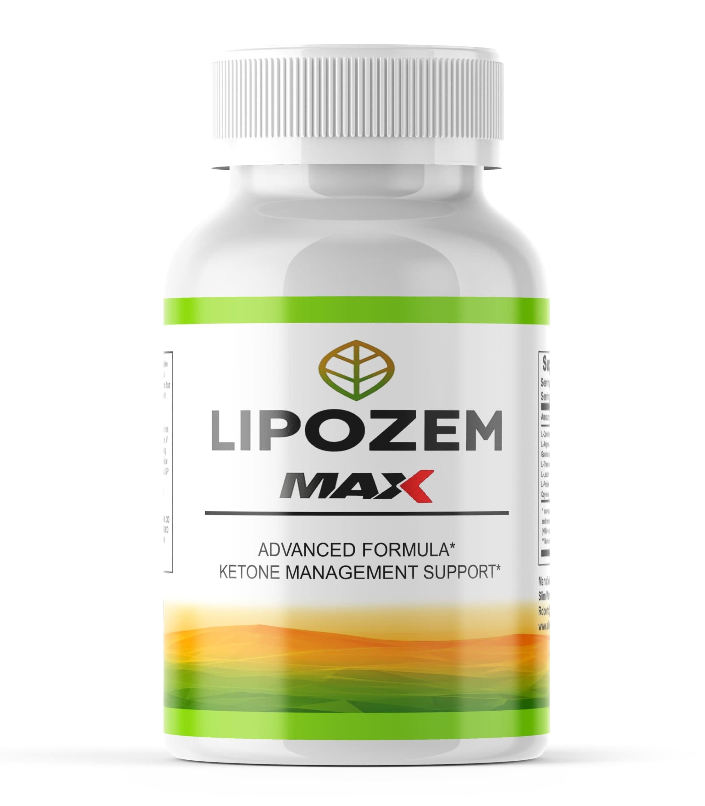 Lipozem Max - Advanced Formula/Food Supplement/All Natural Ingredients - 60 Capsules /1 Month Supply/Supplement Heaven