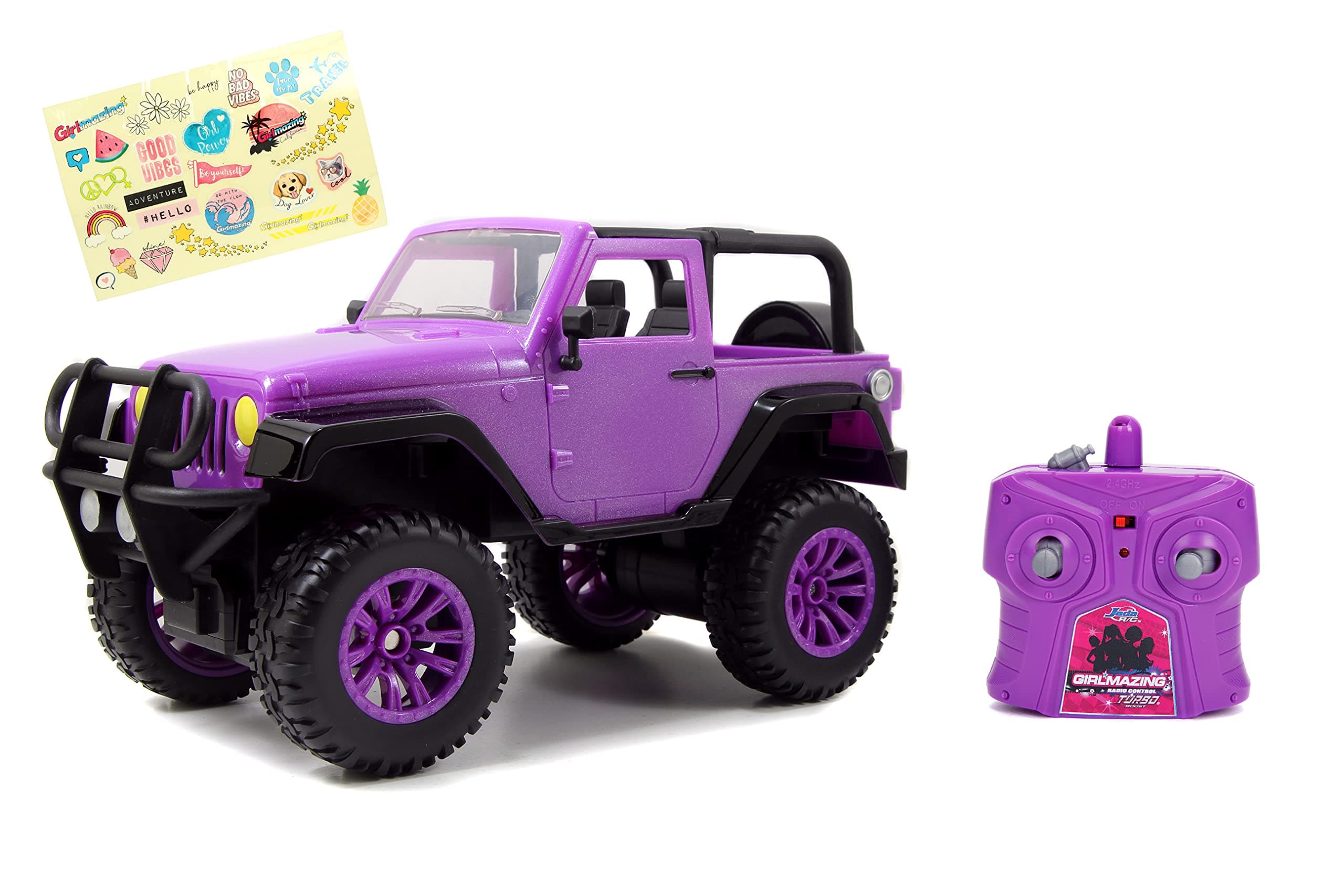 Toys GIRLMAZING Big Foot Jeep R/C Vehicle (1:16 Scale), Purple