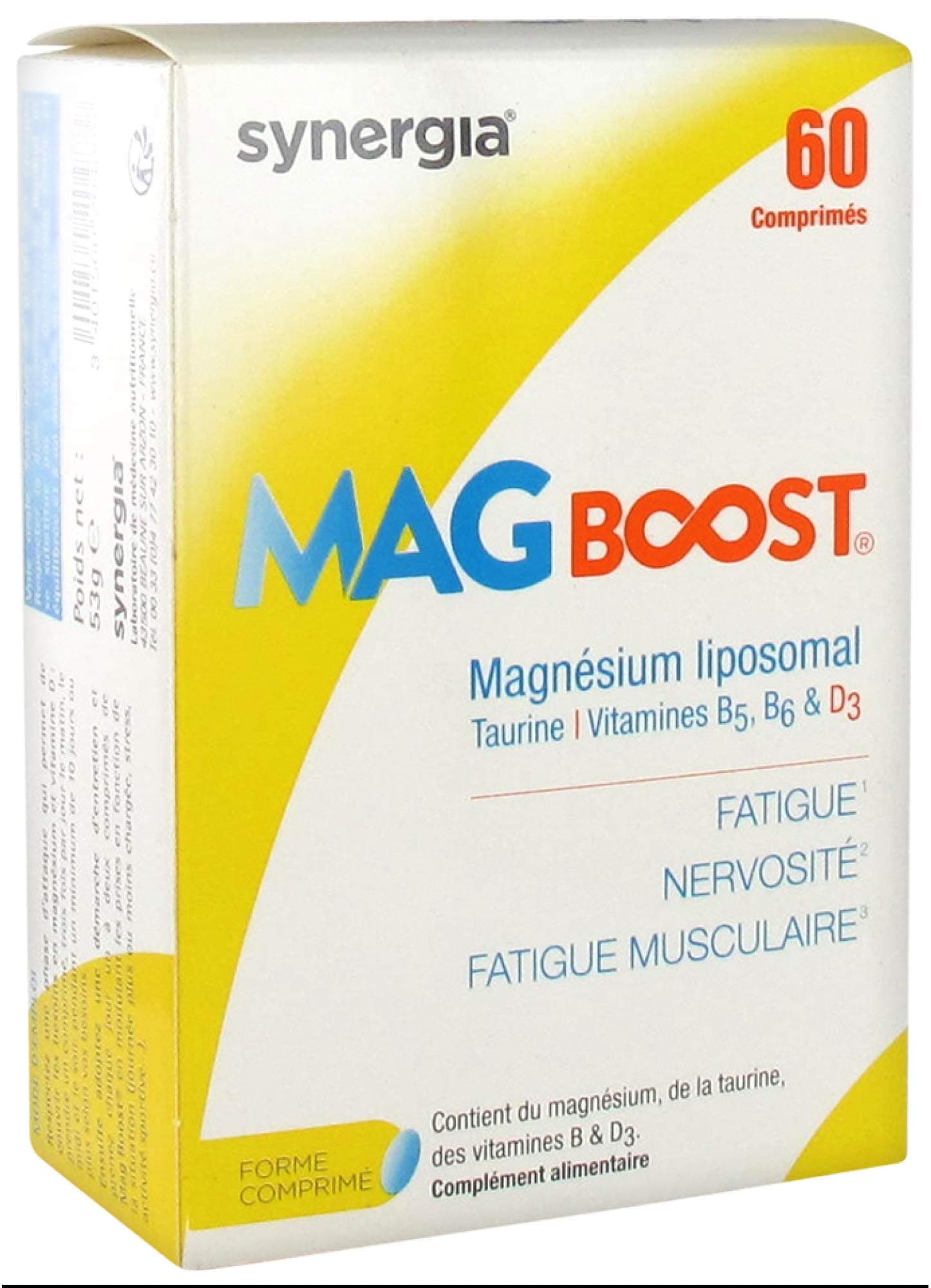 Mag Boost tablets - natural liposomal magnesium, taurine and vitamins B - ⭐️ Made in France ⭐️