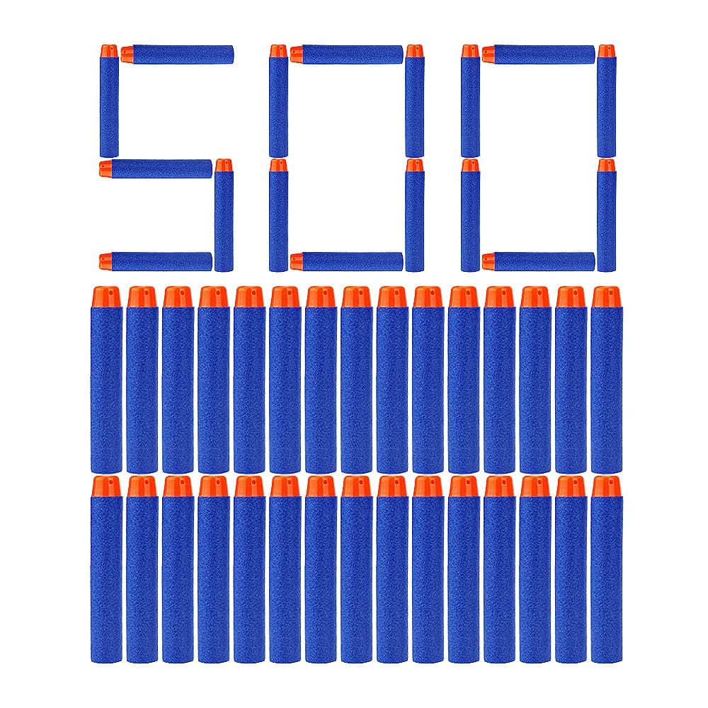 500 Pcs Refill Bullet Darts, Compatible Foam Darts Refill Pack for Nerf N-Strike Elite Series Blasters Toy Gun
