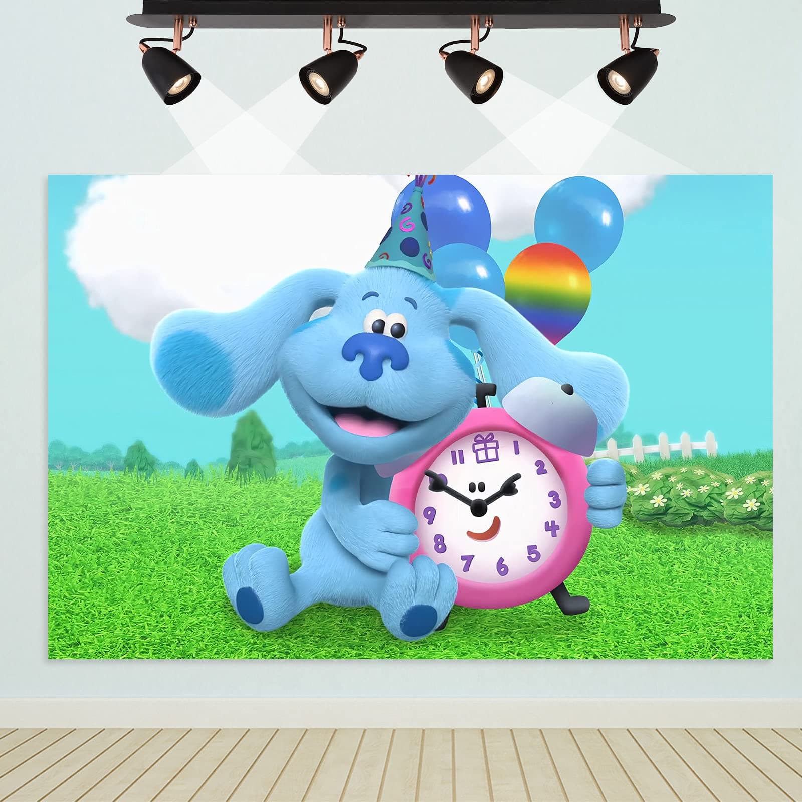 Cute Dog Backdrop for Kids 1st Birthday Party Supplies Cartoon Background for Kids Party Supplies and Decorations 5x3ft