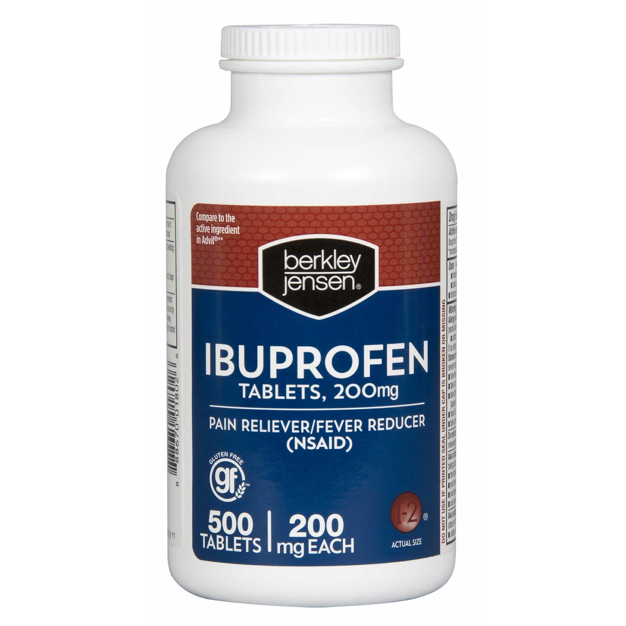 Berkley Jensen 200mg Ibuprofen Tablets, 500 ct.