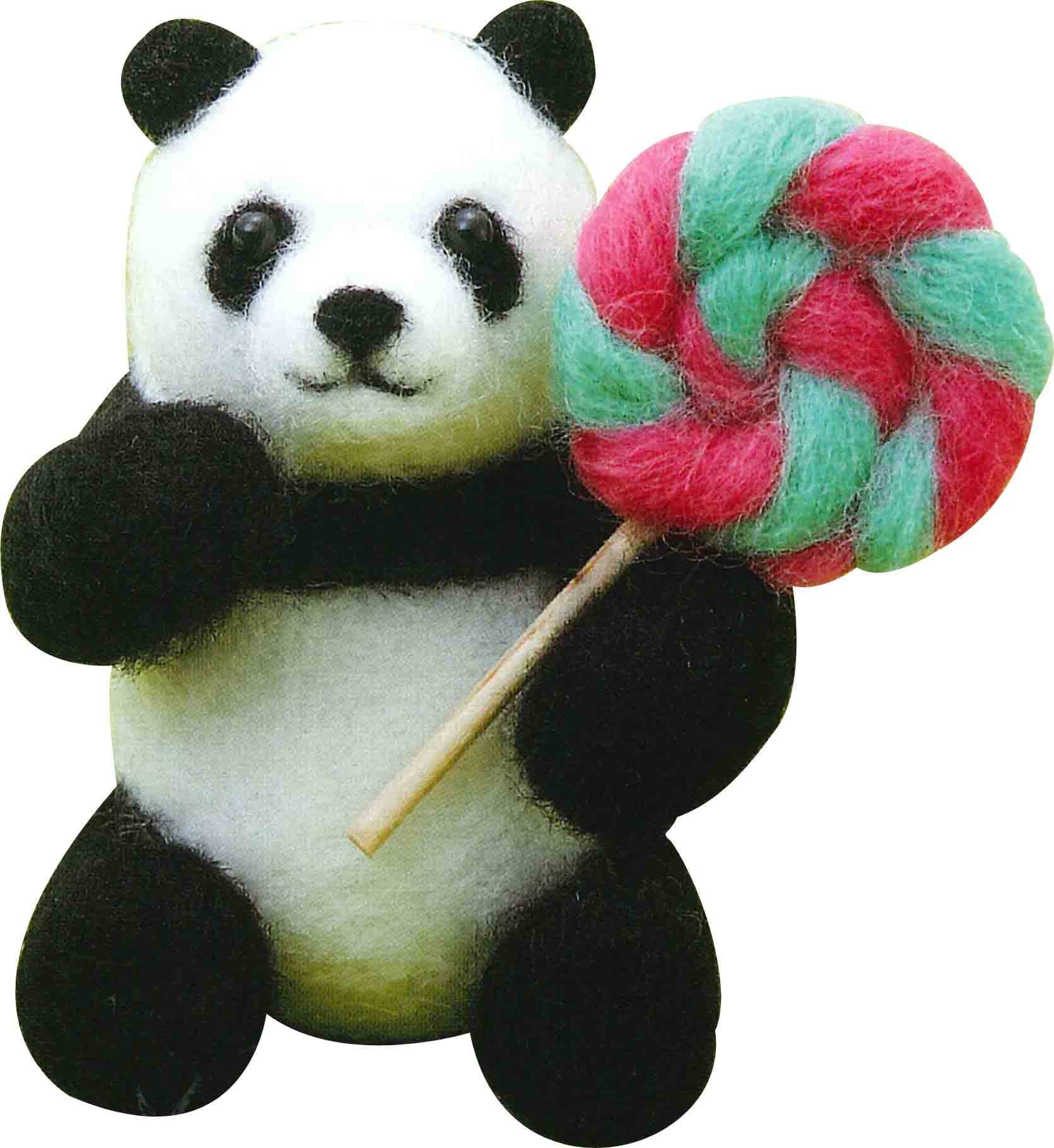 fluffy felt kit gluttonous panda FFK-7