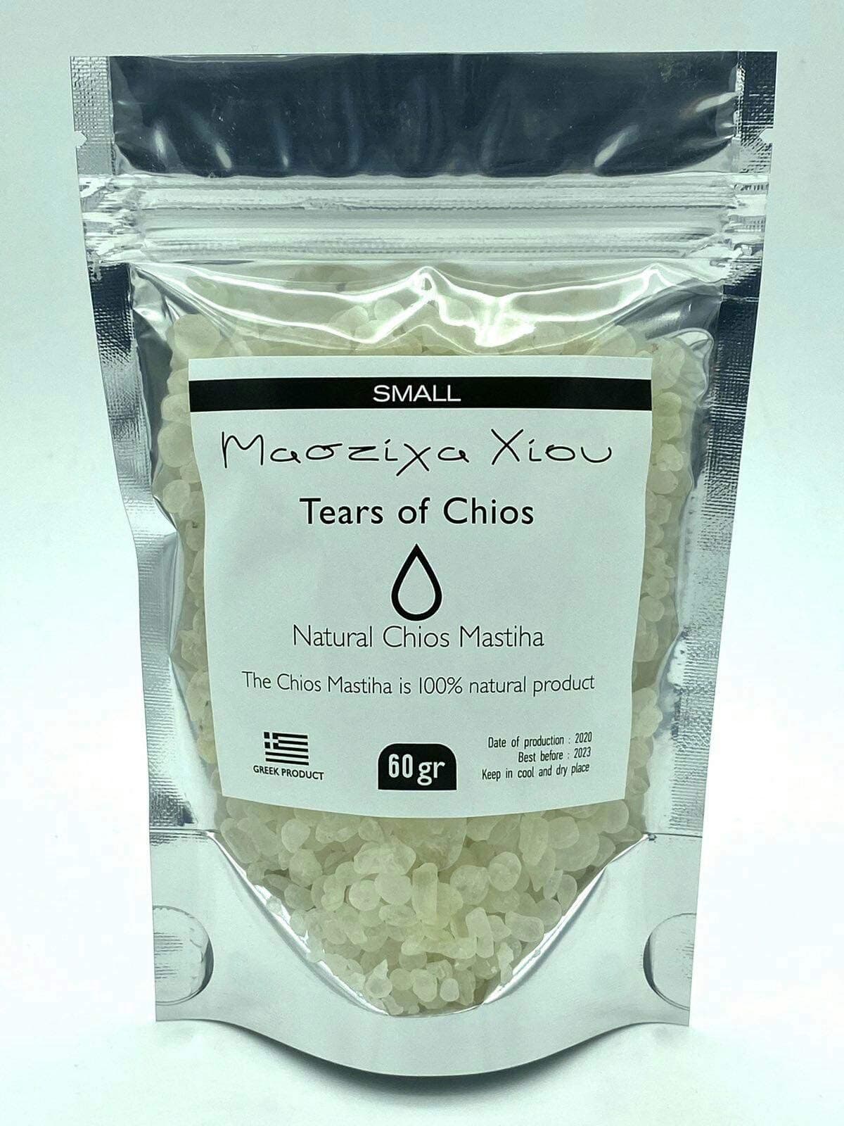 Mastiha Pack 60gr (2.11 oz) Small Tears Gum 100% Natural Gum From Growers Fresh