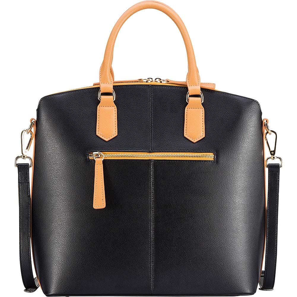 Delicio Leather Top Handle (Black)