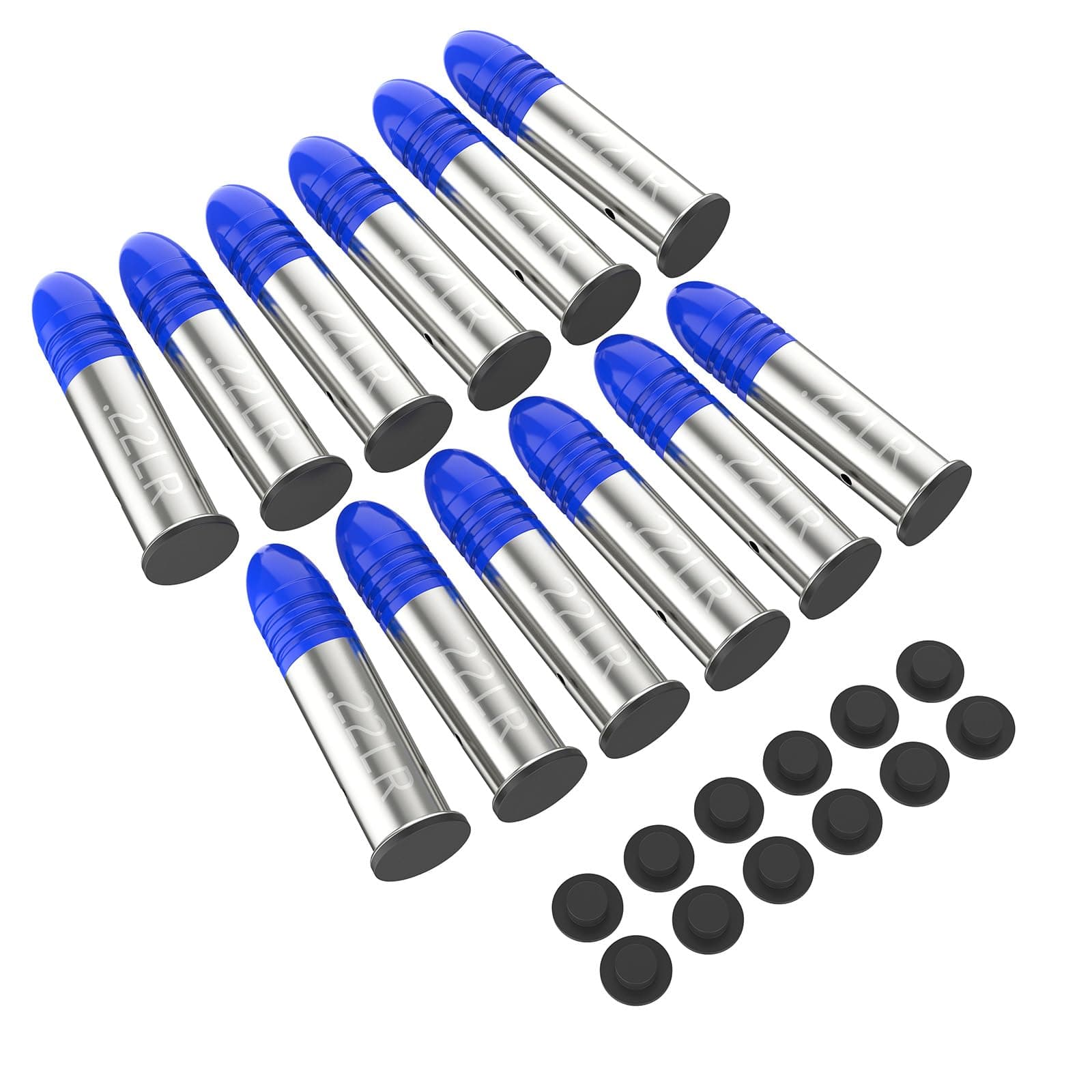 Snap Caps for 22LR/9MM/.380ACP/.45ACP/ .40 S&W/38SPL Round Action Training Training Dummy Rounds Practice Safe Loading Firing