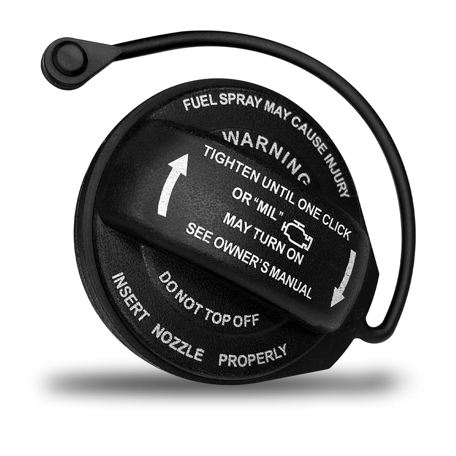 Gas Cap, Fuel Cap 5C0201550T Replacement Compatible with Volkswagen VW Jetta GTI Golf SportWagen Golf Alltrack Tiguan, Audi A4 A5 A8 S4 S5 S8 Q5 RS5 SQ5 allroad（Black)