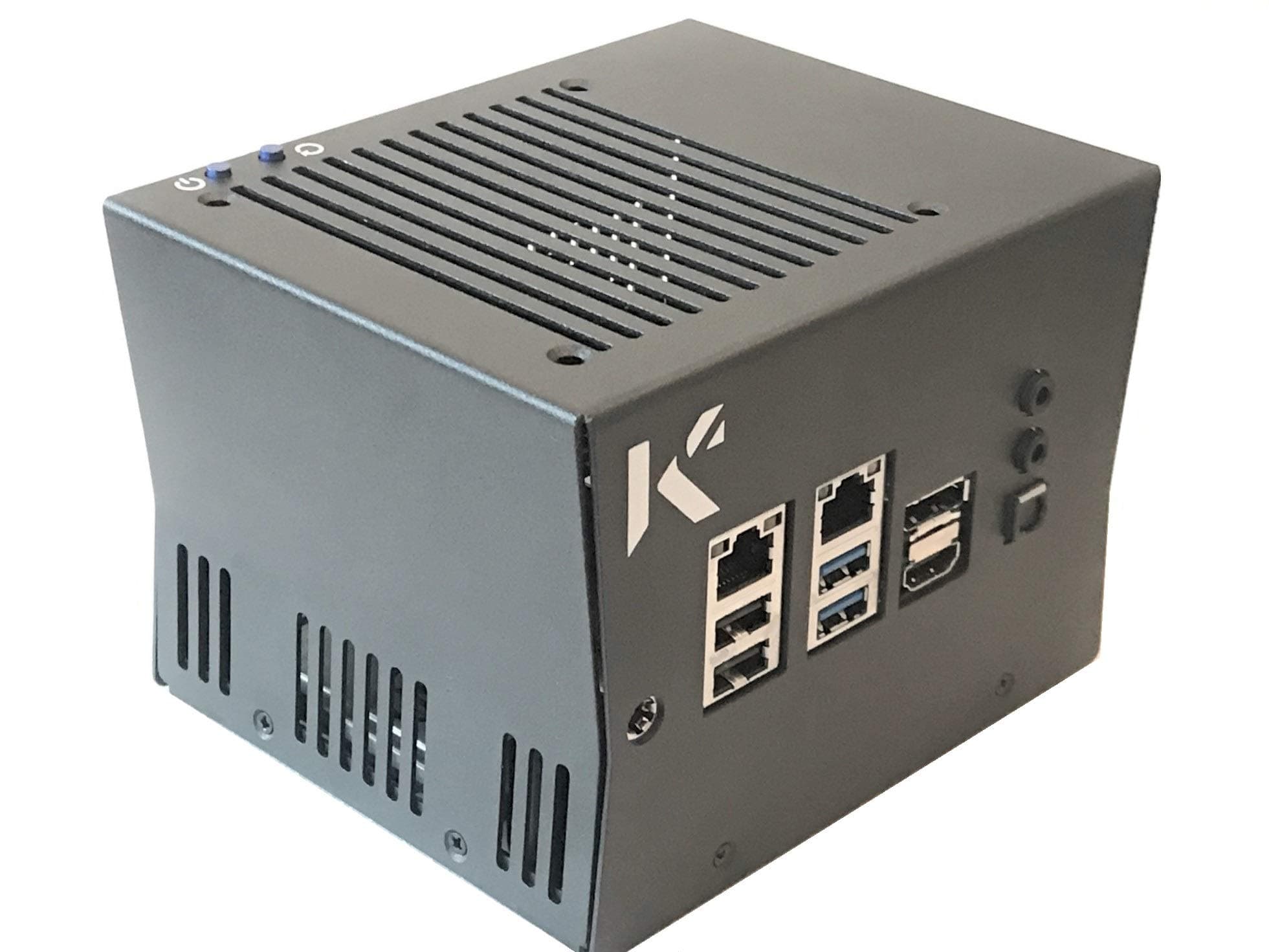 KKSB Odroid H2 Case - Black Steel with 92x92x25 Cooling Fan