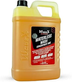 Wavex Waterless Car Wash Car Cleaning Spray 100x Concentrate | 100 TIMES DILUTABLE 5 L | Car Washing Without Water
