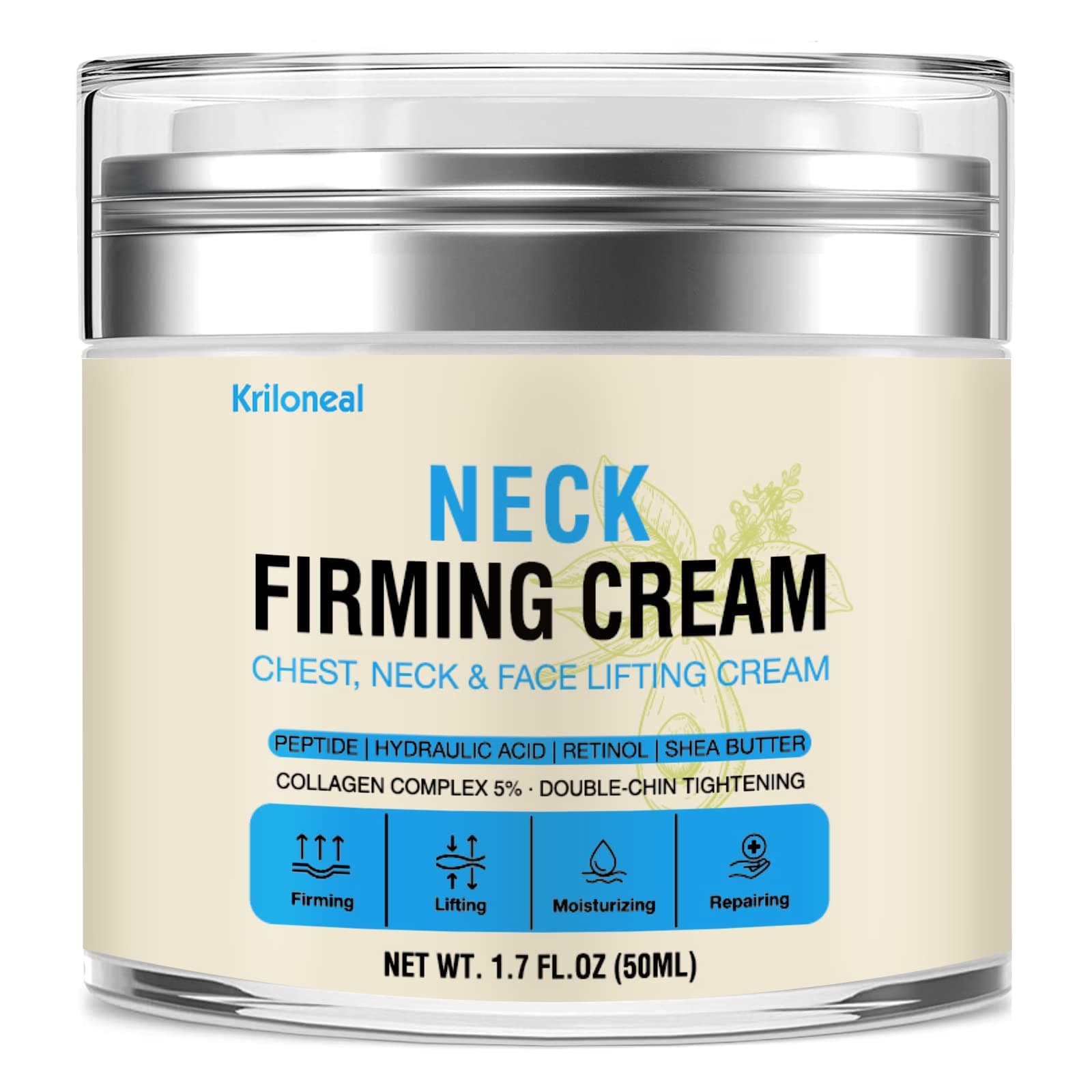 Neck Firming Cream Retinol & Collagen Neck Creams for Tightening and Firming Anti-Aging Anti-Wrinkle Moisturizer Tightening Lifting Sagging Skin with Hyaluronic Acid and Peptides
