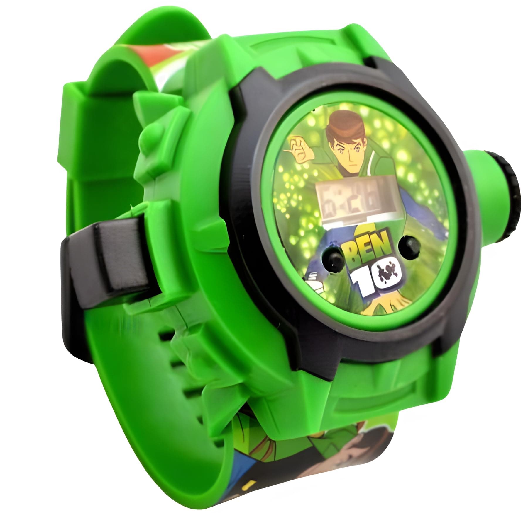 Digital Projector Watch 24 Digital Projector Images Watch for Boys and Girls (Green)